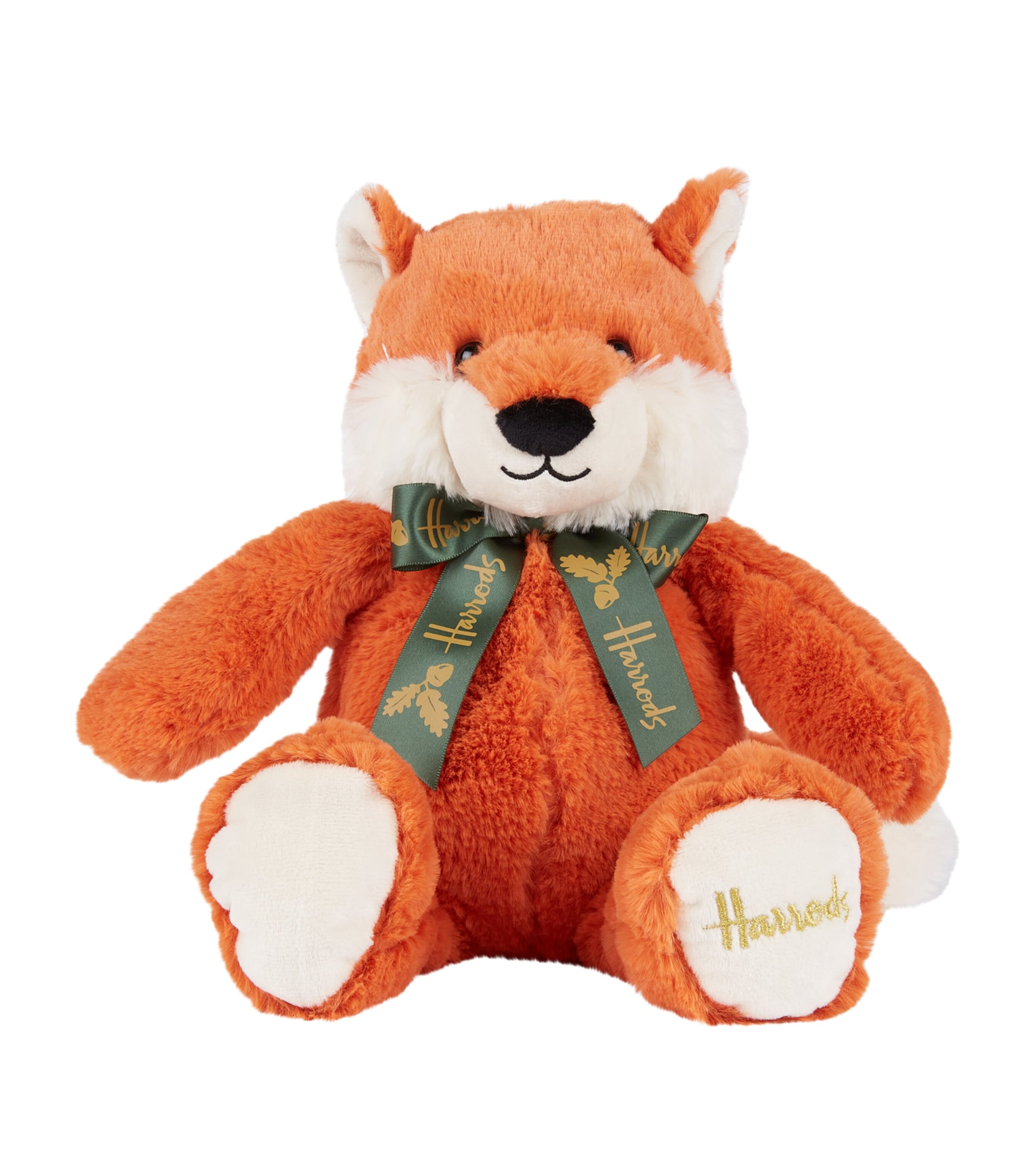 Harrods Kids' Woodland Fox Plush Toy In Orange