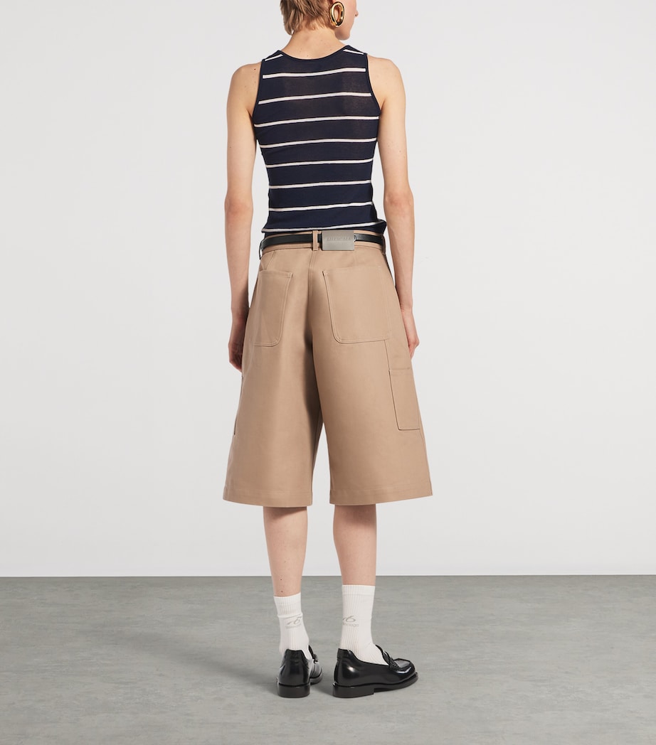 Balenciaga Womens Striped Tank Top Image 3