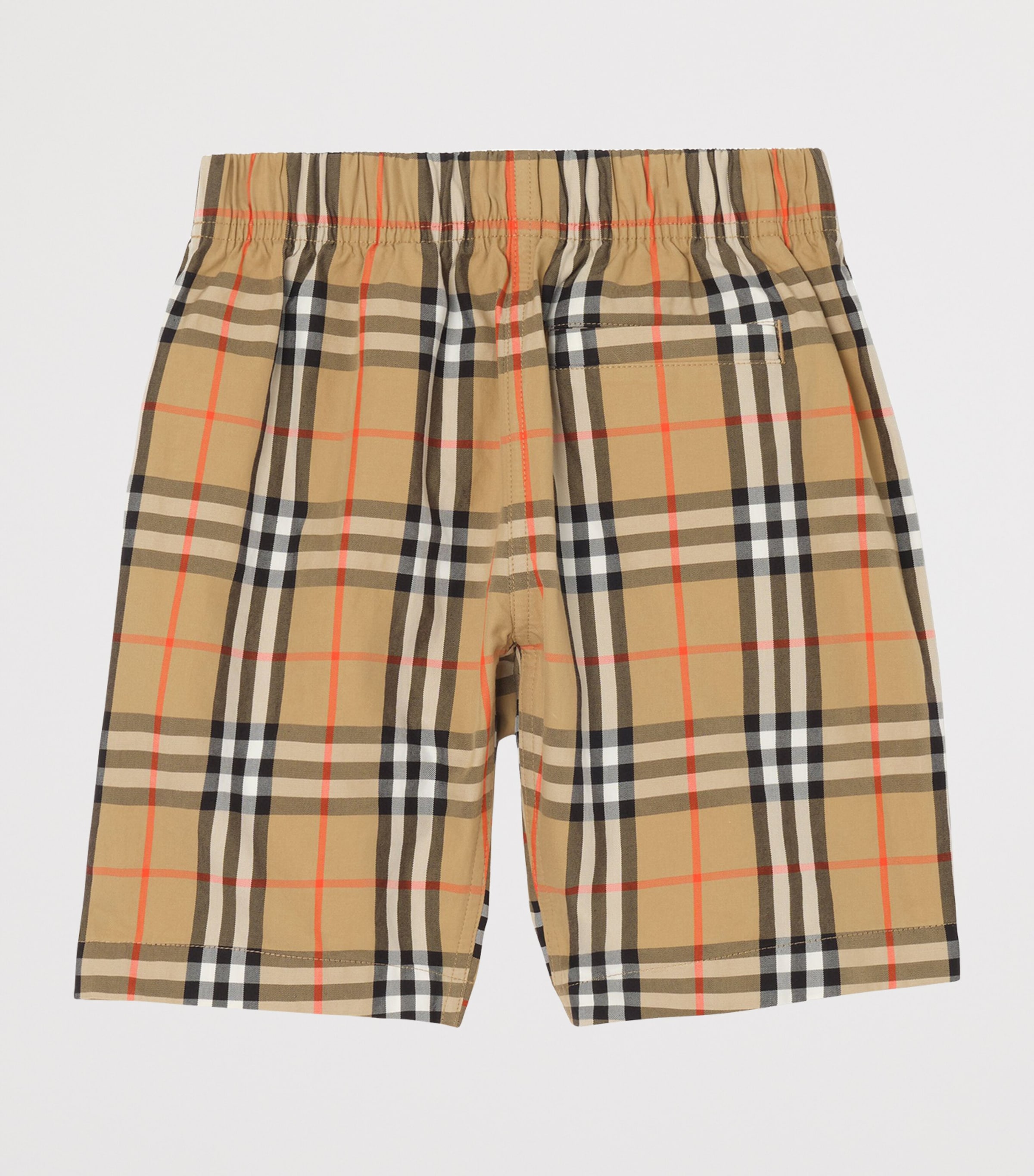 Burberry Kids Cotton Check Cargo Shorts (4-12 Years) Sand Ip Check Image 2