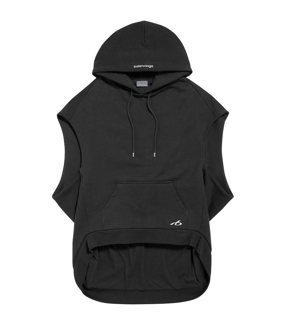 Balenciaga Mens Cotton Sleeveless Hoodie Image 1
