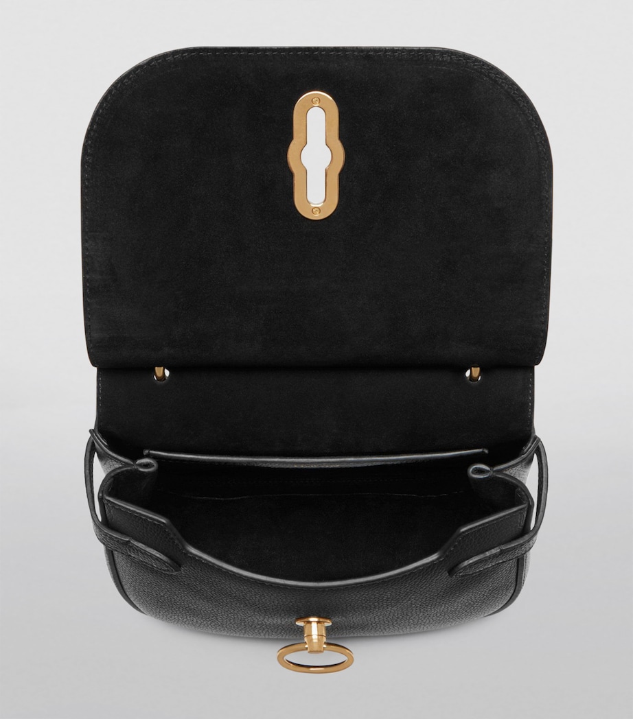 Small Leather Amberley Cross-Body Bag BLACK Image 5