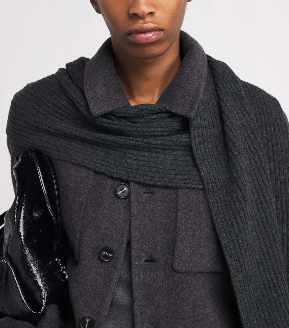 Wool-Cashmere Signature Jacket DARK GREY Image 6