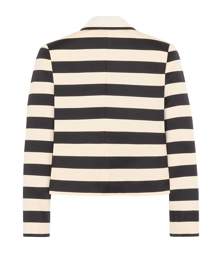 Valentino Womens Stripe Cropped Jacket Image 2