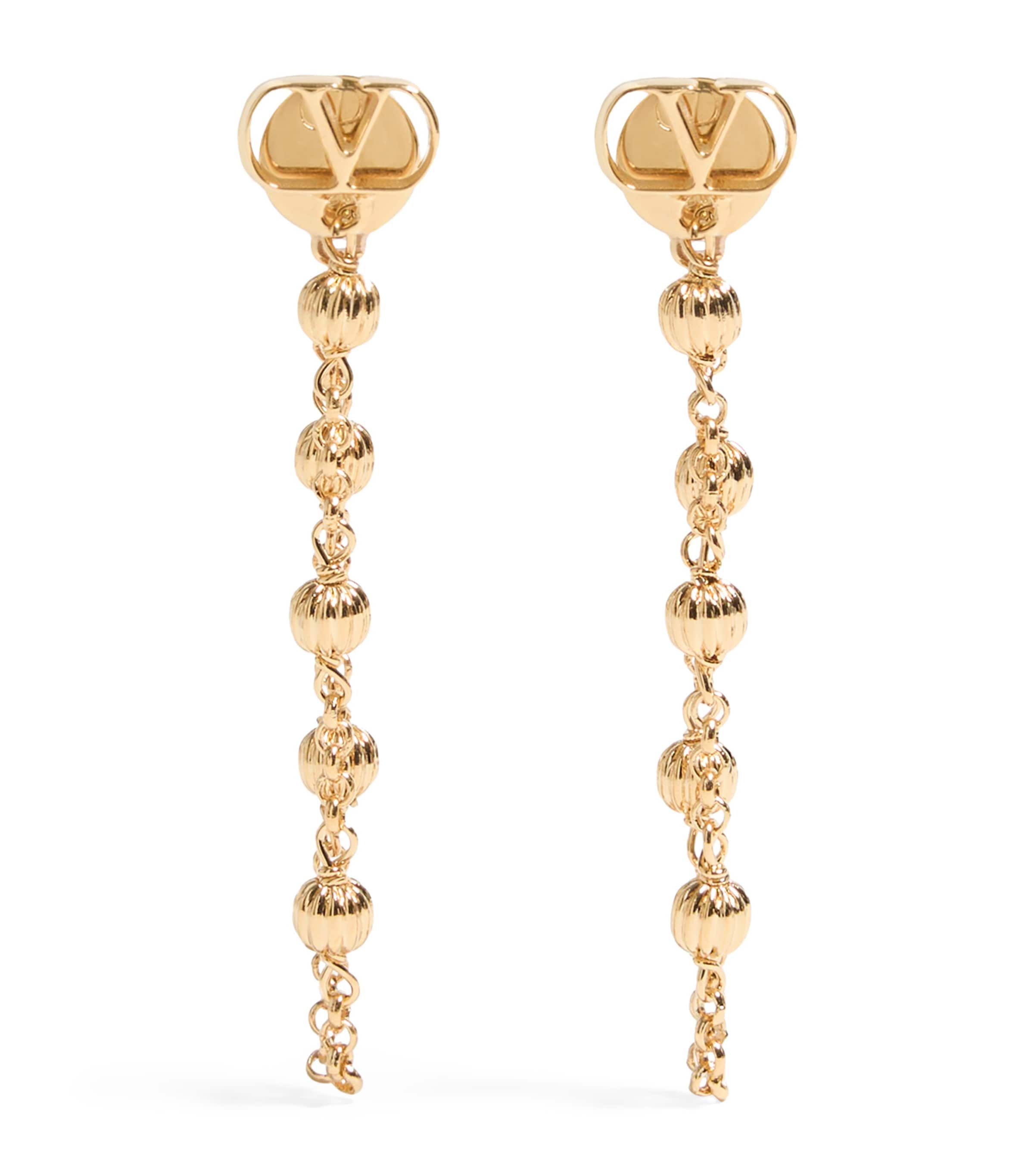 VLogo Signature Drop Earrings L01 Image 1