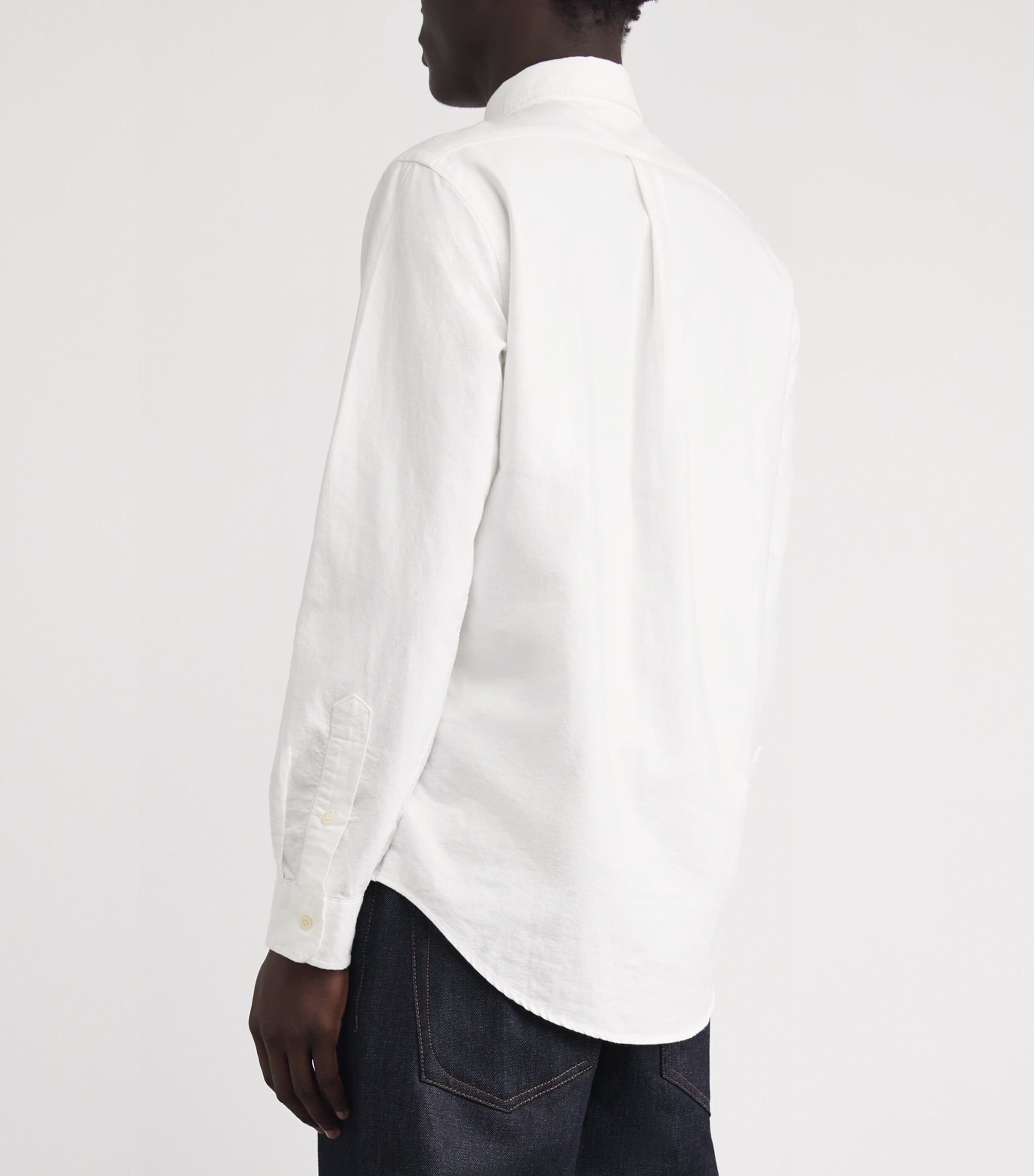 Polo Ralph Lauren Mens Custom Fit Polo Pony Oxford Shirt White Image 5