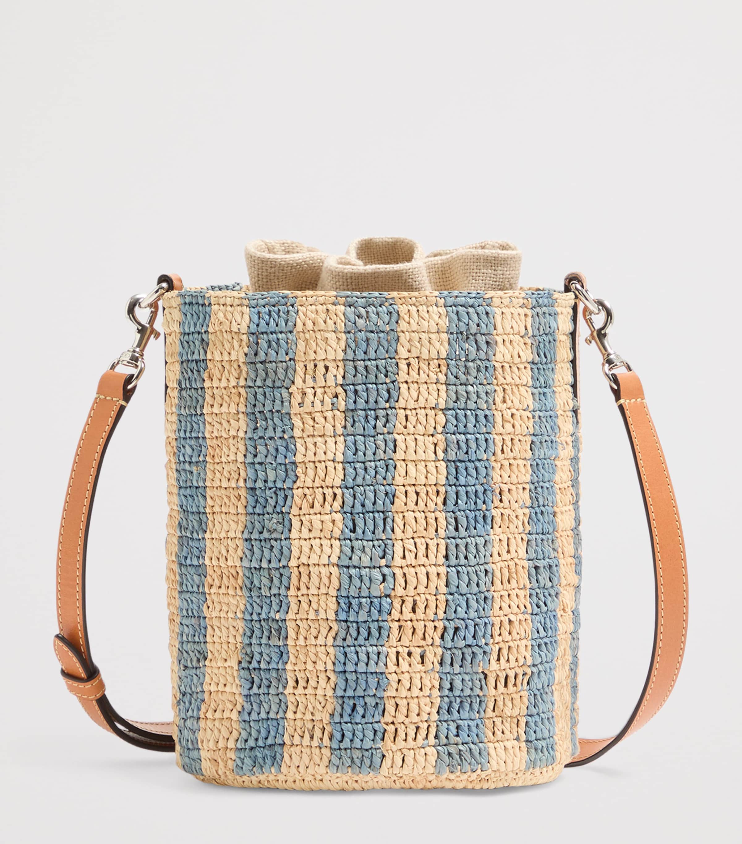 Valentino Garavani Straw VLogo Signature Bucket Bag Image 5