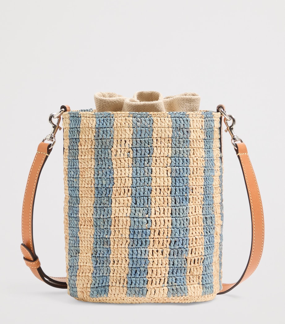 Valentino Garavani Straw VLogo Signature Bucket Bag Image 5