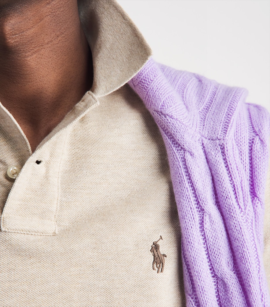 Polo Ralph Lauren Mens Cotton Mesh Slim-Fit Polo Shirt Expd Dn Image 3