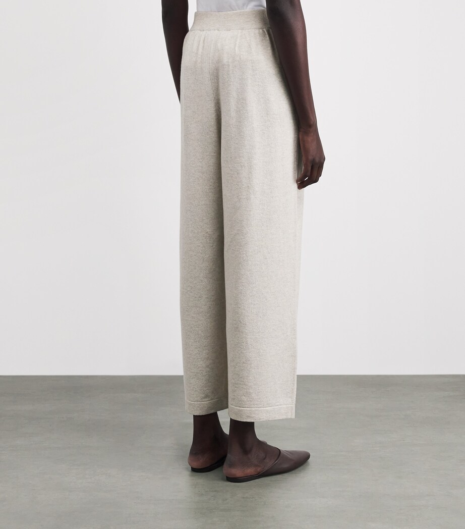 Johnstons Of Elgin Womens Cashmere-Blend Coll Trousers Lunan Sand Image 5