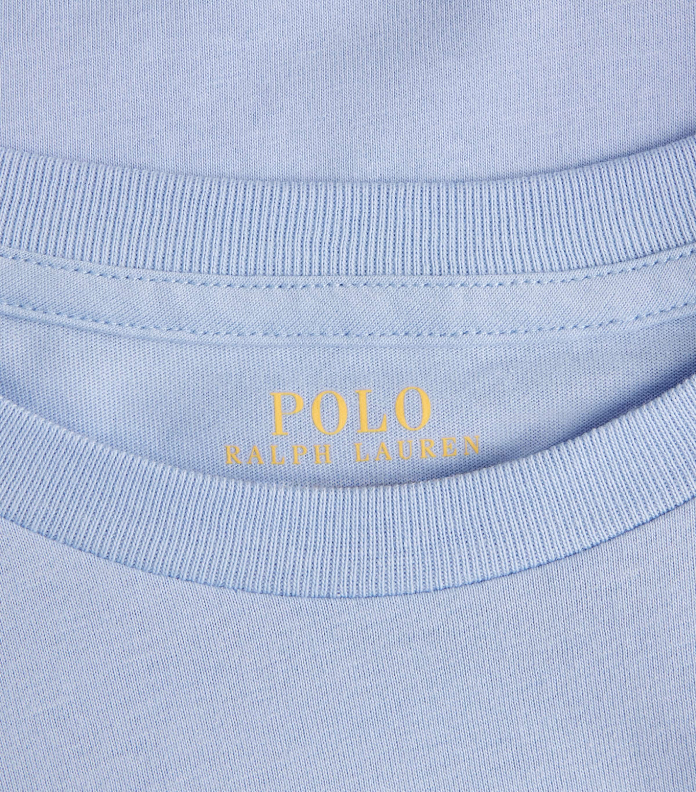 Polo Ralph Lauren Mens Cotton Custom-Fit Polo Pony T-Shirt Pebble Image 6