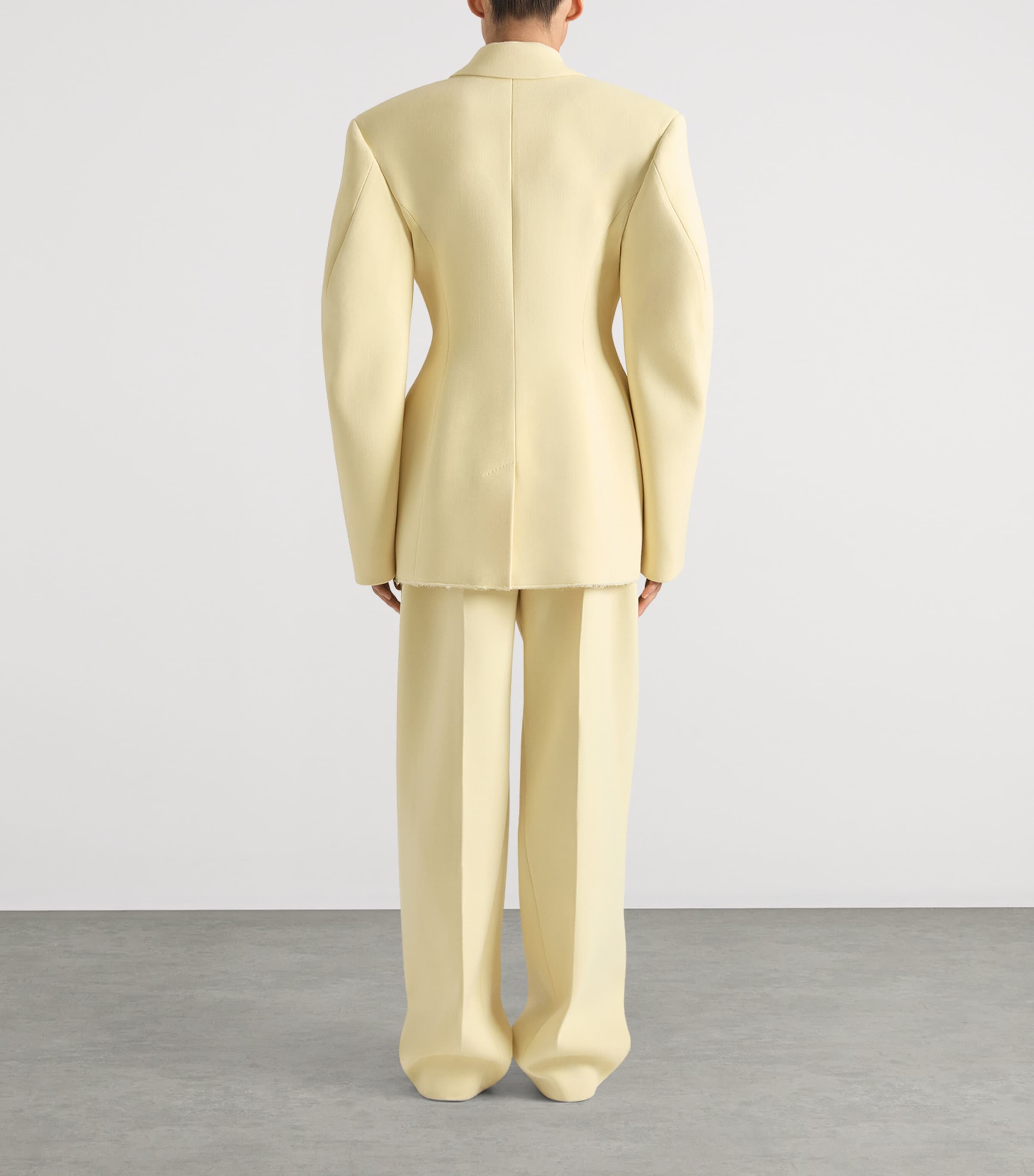 Wool-Blend Cocoon Jacket BUTTER Image 3