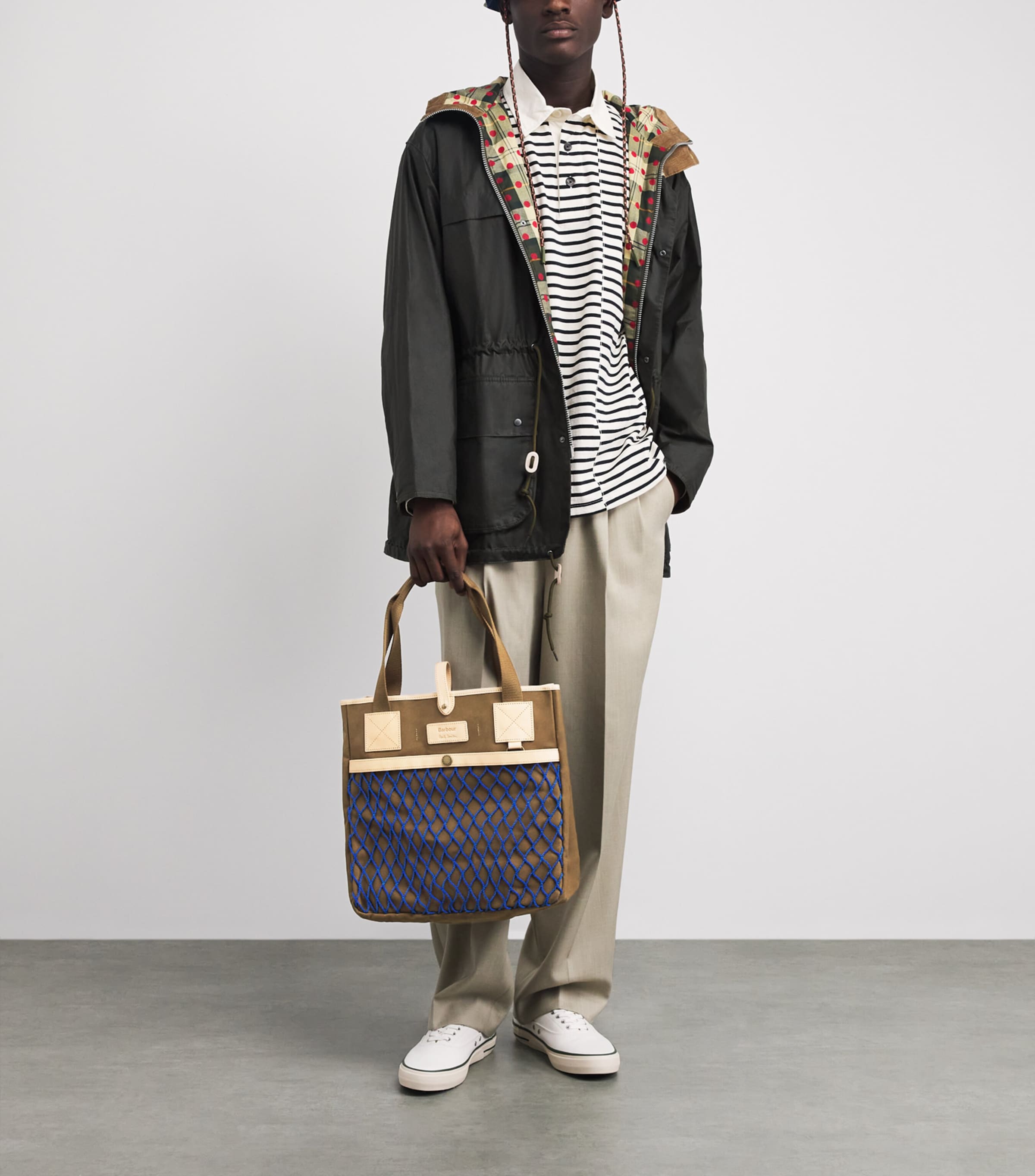 Paul Smith x Barbour トートバッグ barbour-Blue-X-Paul-Smith-