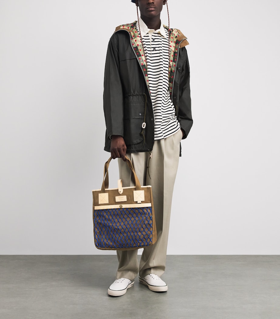 Barbour x Paul Smith Loves Barbour Tote Bag Dark Image 4
