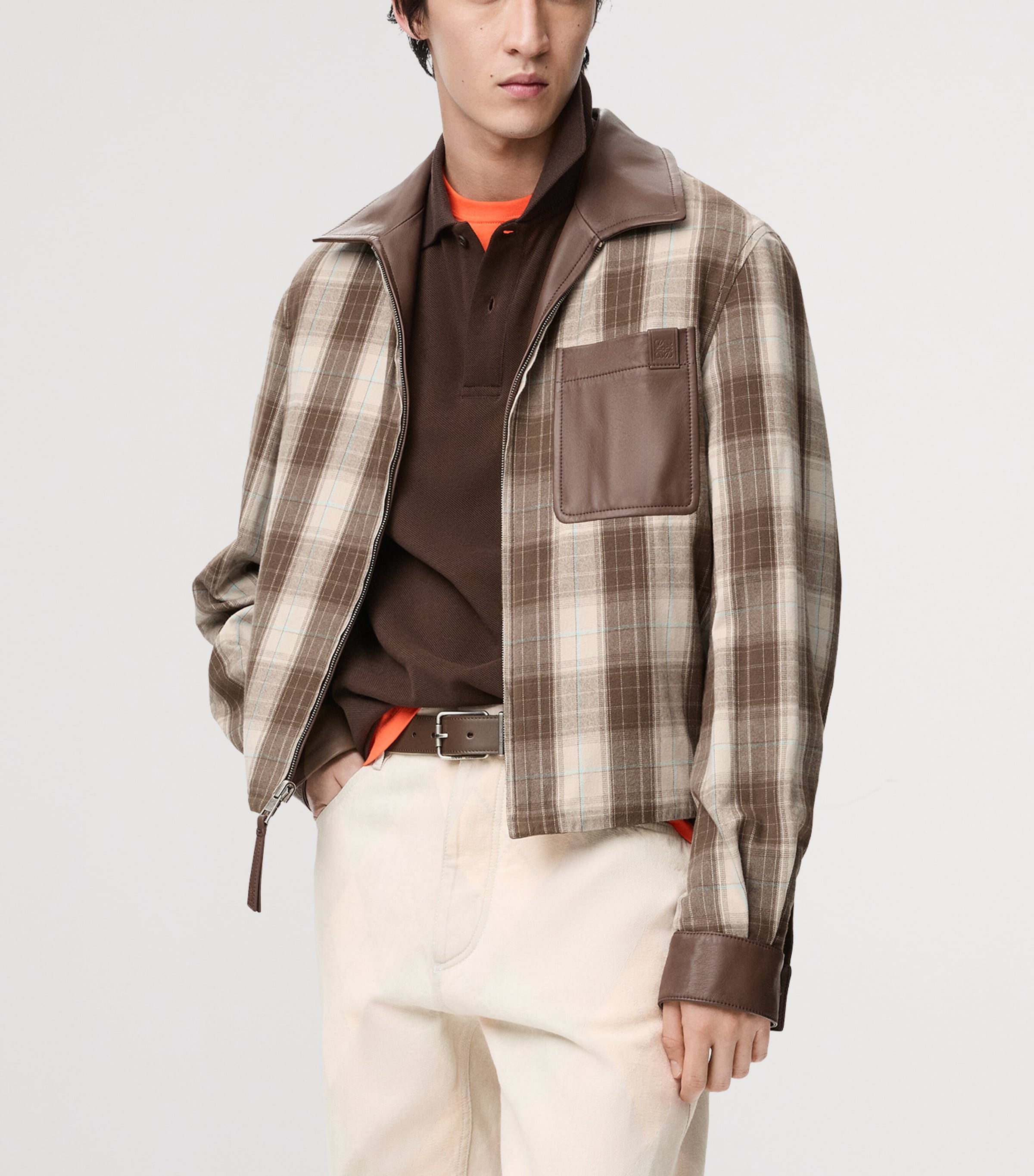 Reversible Leather Jacket TAUPE Image 5