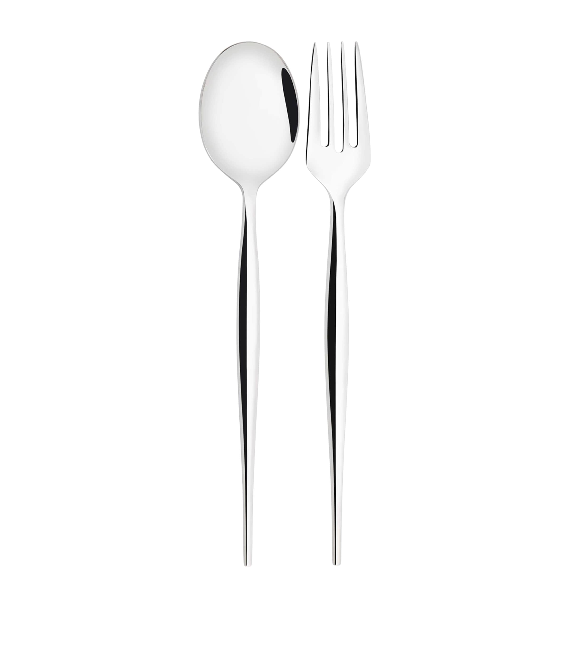 Bugatti Stainless Steel Natura 2-Piece Serving Set Stainless Steel Image 1
