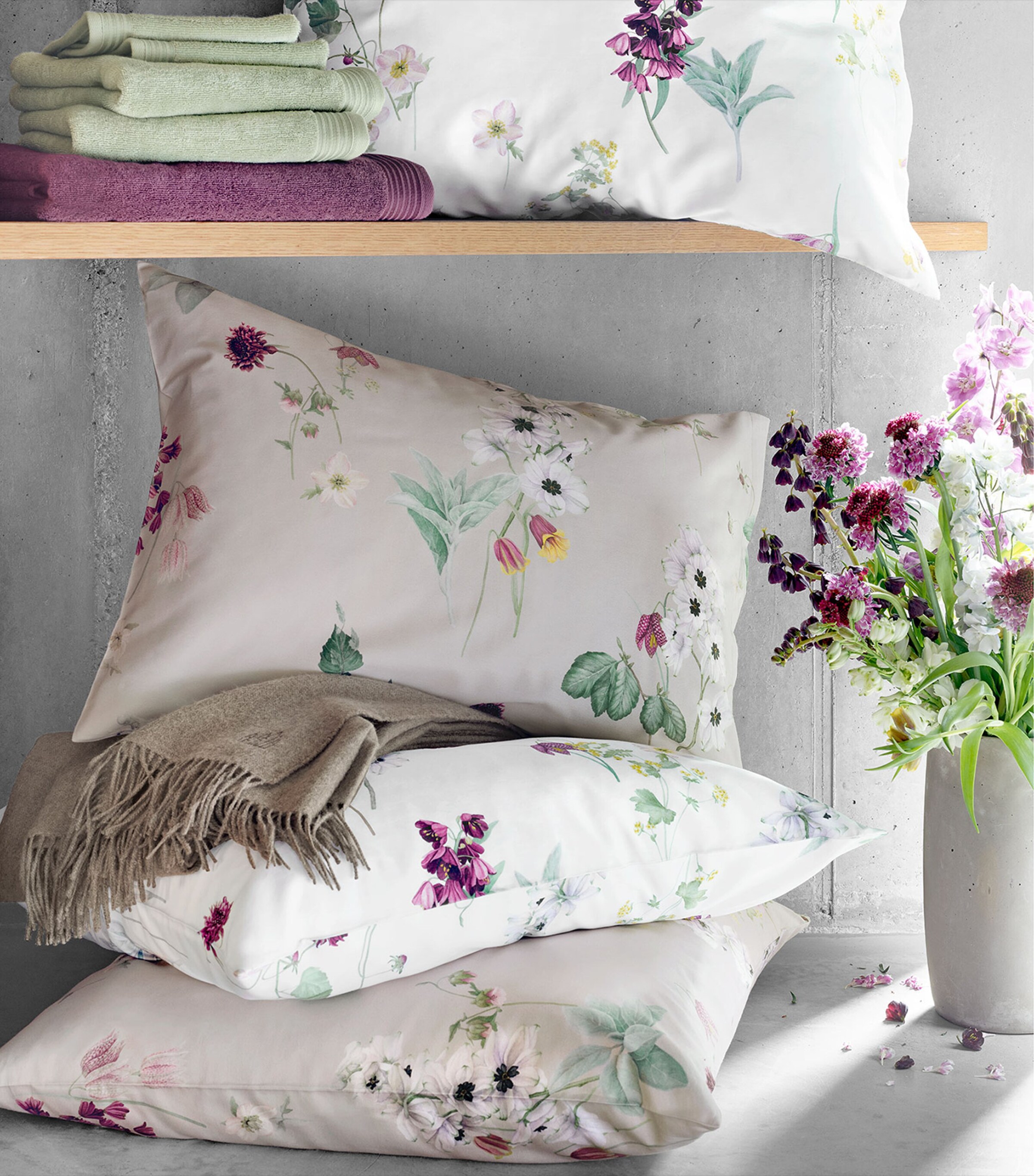 Schlossberg Freya Noblesse Super King Duvet Cover (260cm x 220cm) Blanc Image 3