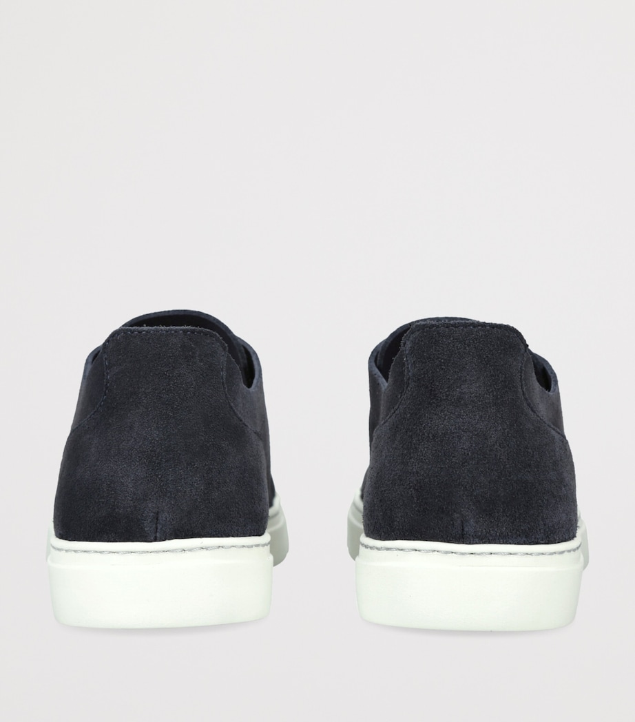 Suede Aaron U Slip-On Sneakers NAVY Image 2