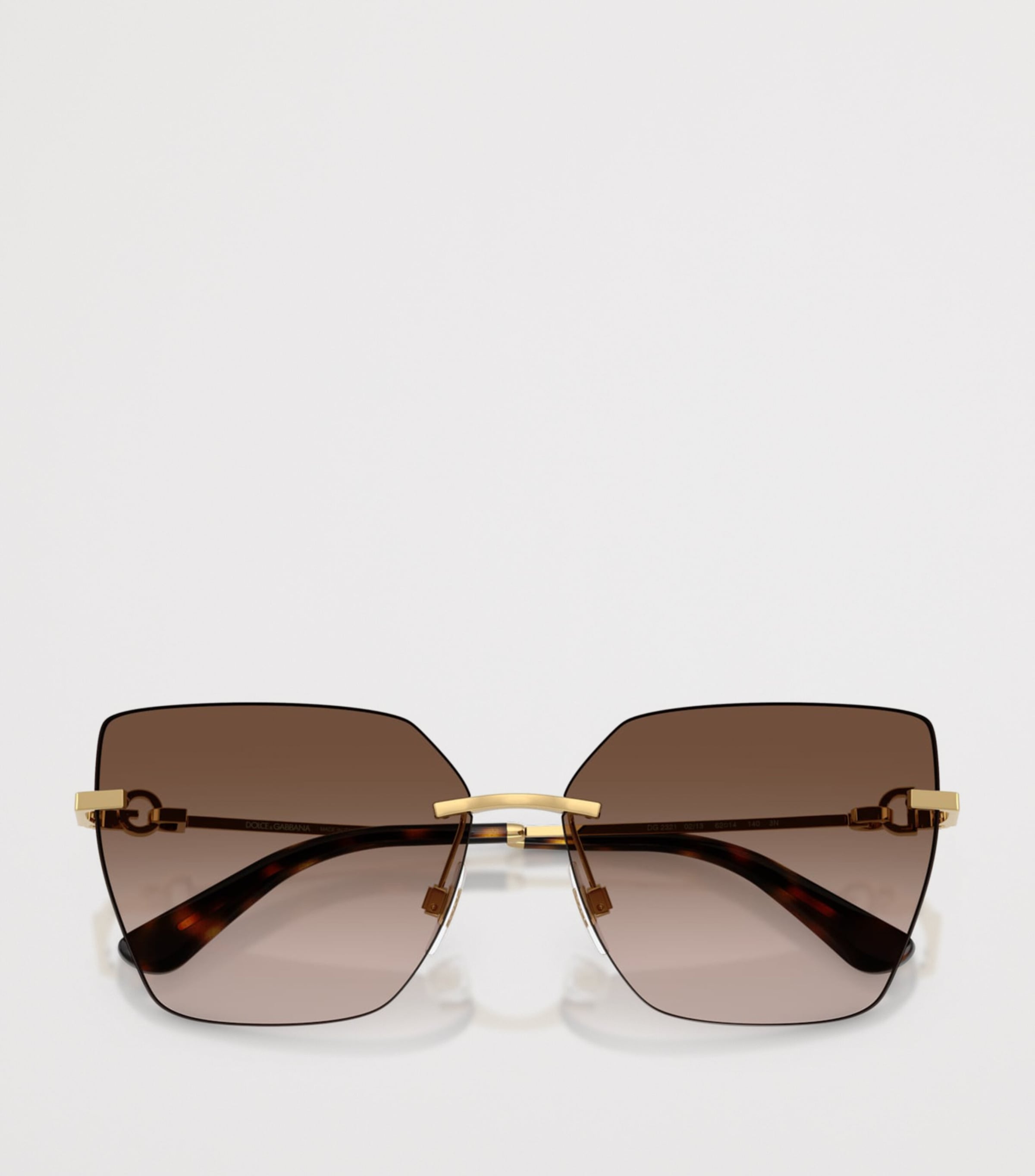 Dolce&Gabbana Metal Cat Eye Sunglasses Gold Image 5