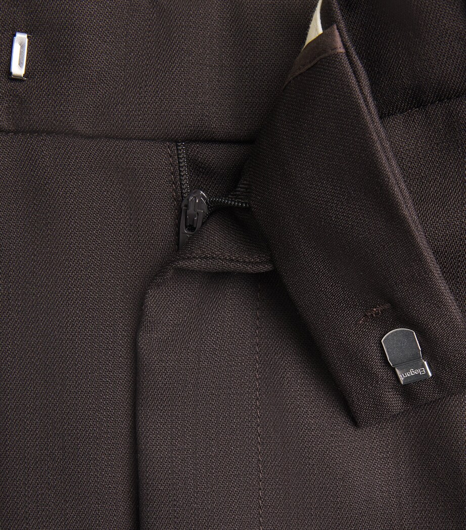 Barena Mens Virgin Wool Pleated Trousers Bruno Image 6