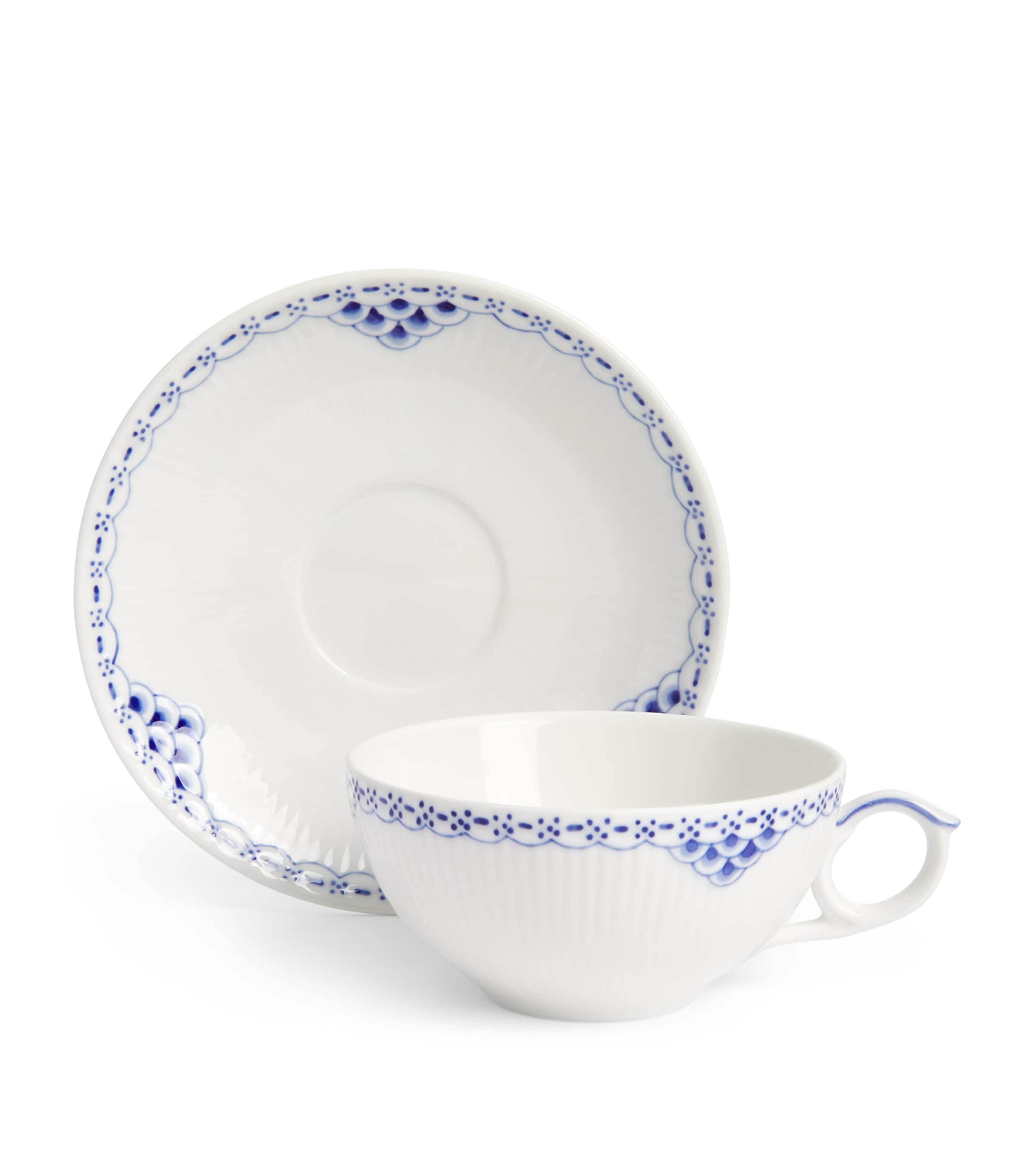 Princess Teacup and Saucer BLUE Image 3