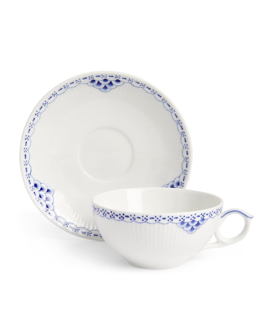 Princess Teacup and Saucer BLUE Image 3