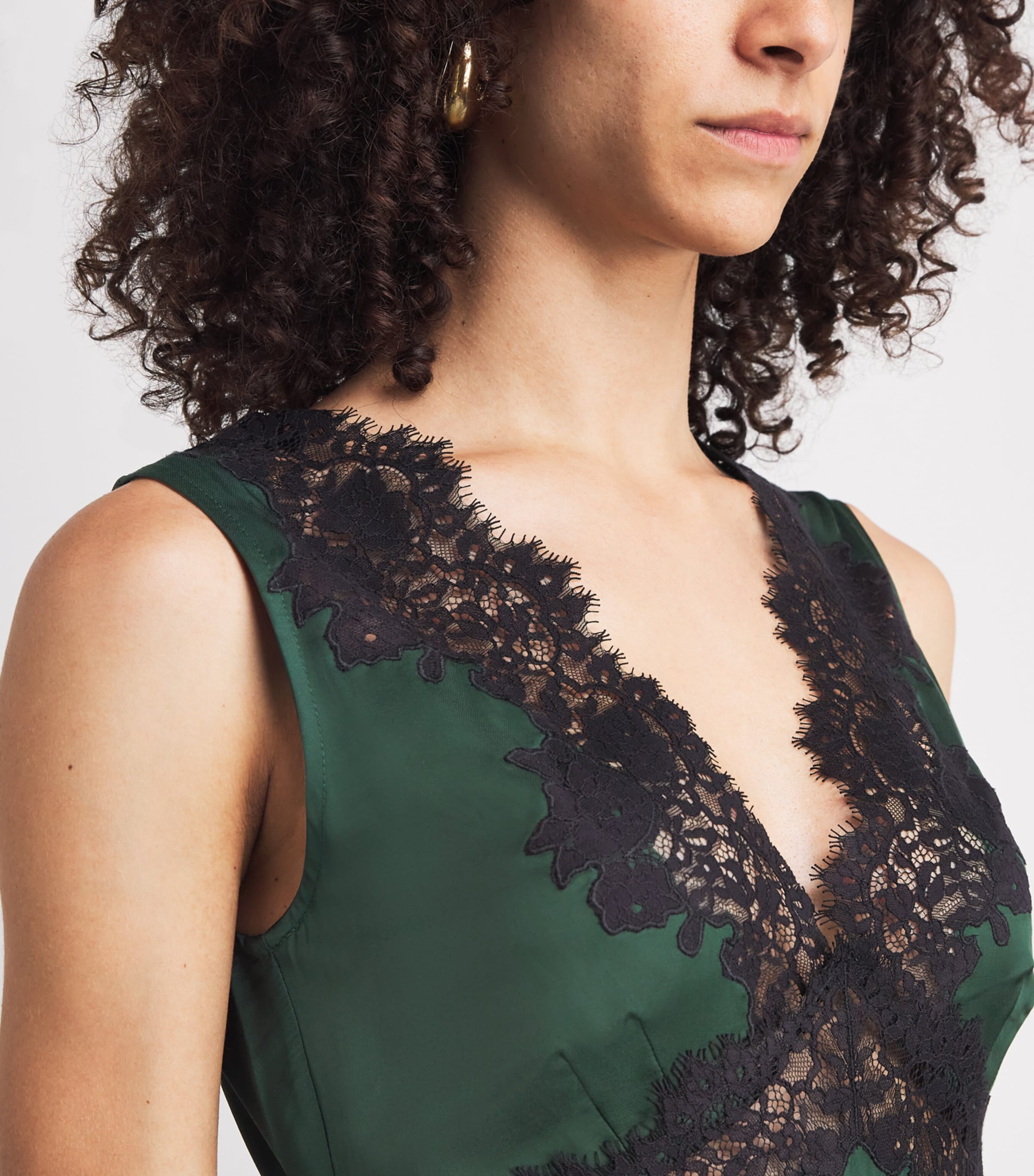 Rixo Womens Lysandra Maxi Dress Deep Green Image 3