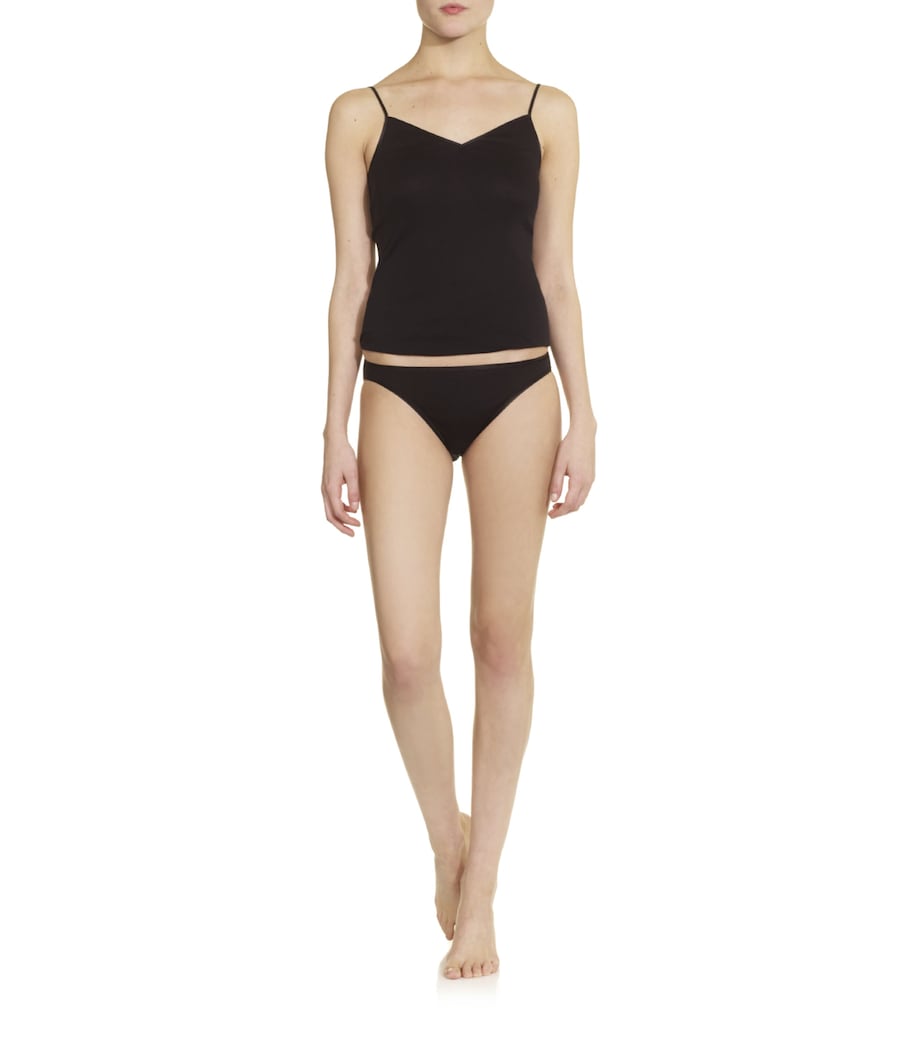 Cotton Seamless Mini Brief BLACK Image 2