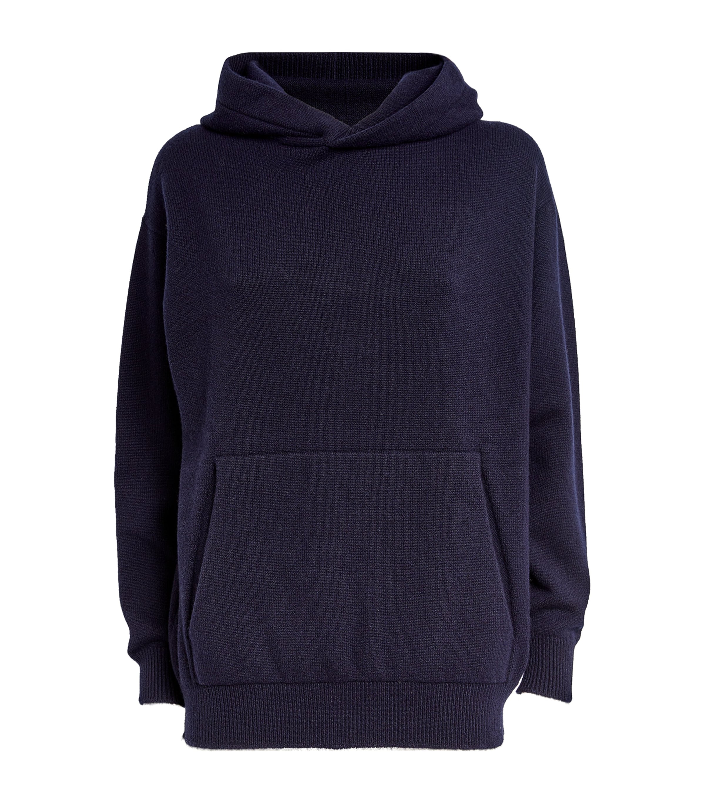 Harrods Cashmere Hoodie In Navy