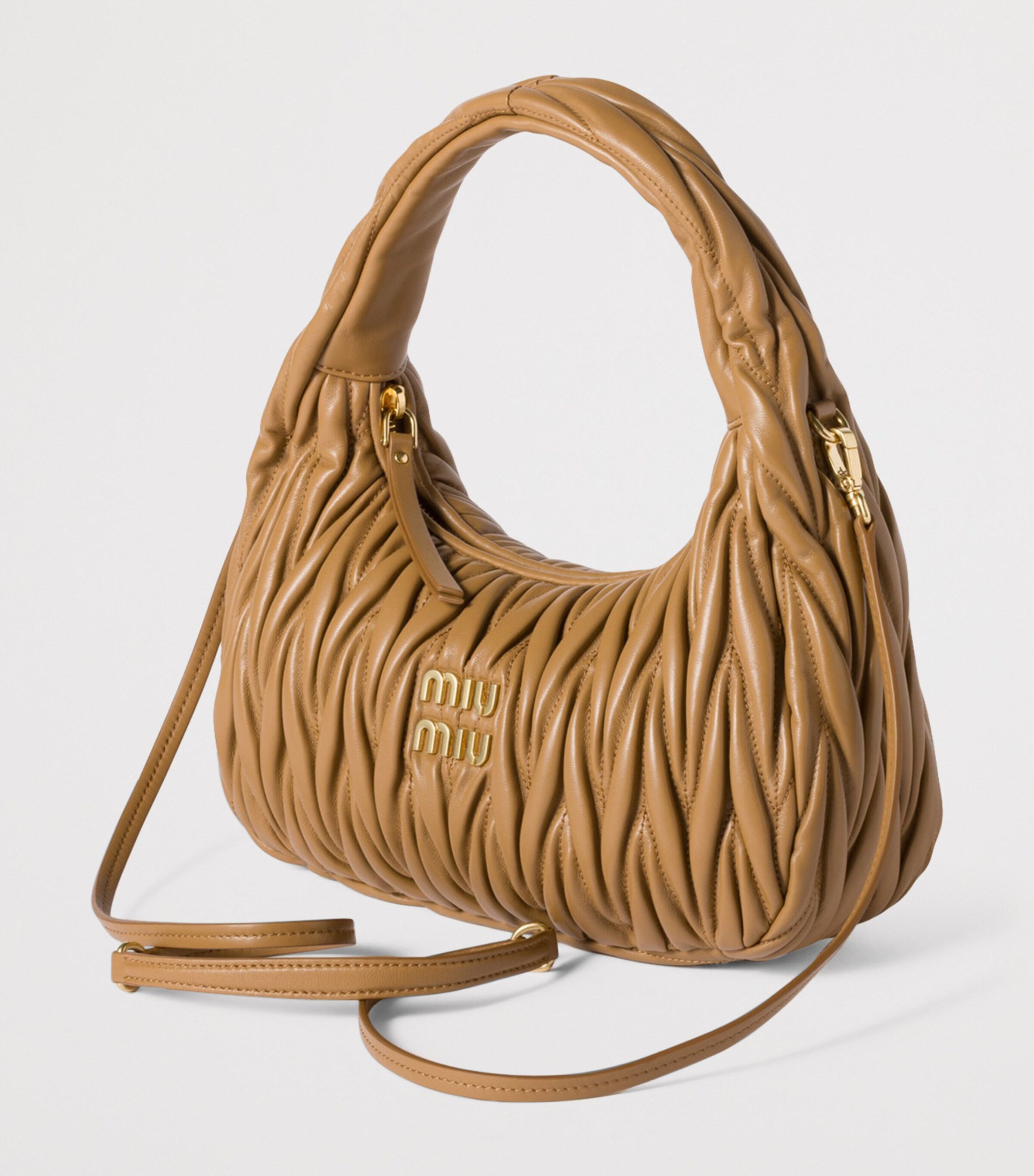 Matelassé Lambskin Wander Top-Handle Bag F098L Image 3