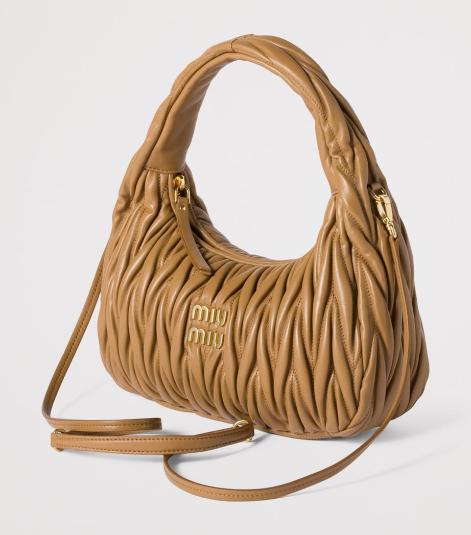 Matelassé Lambskin Wander Top-Handle Bag F098L Image 3