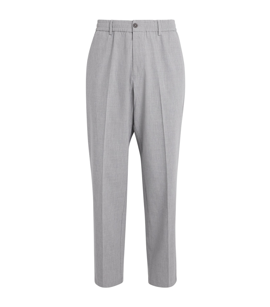 Marcus Straight Trousers 017 - GREY MELANGE Image 1