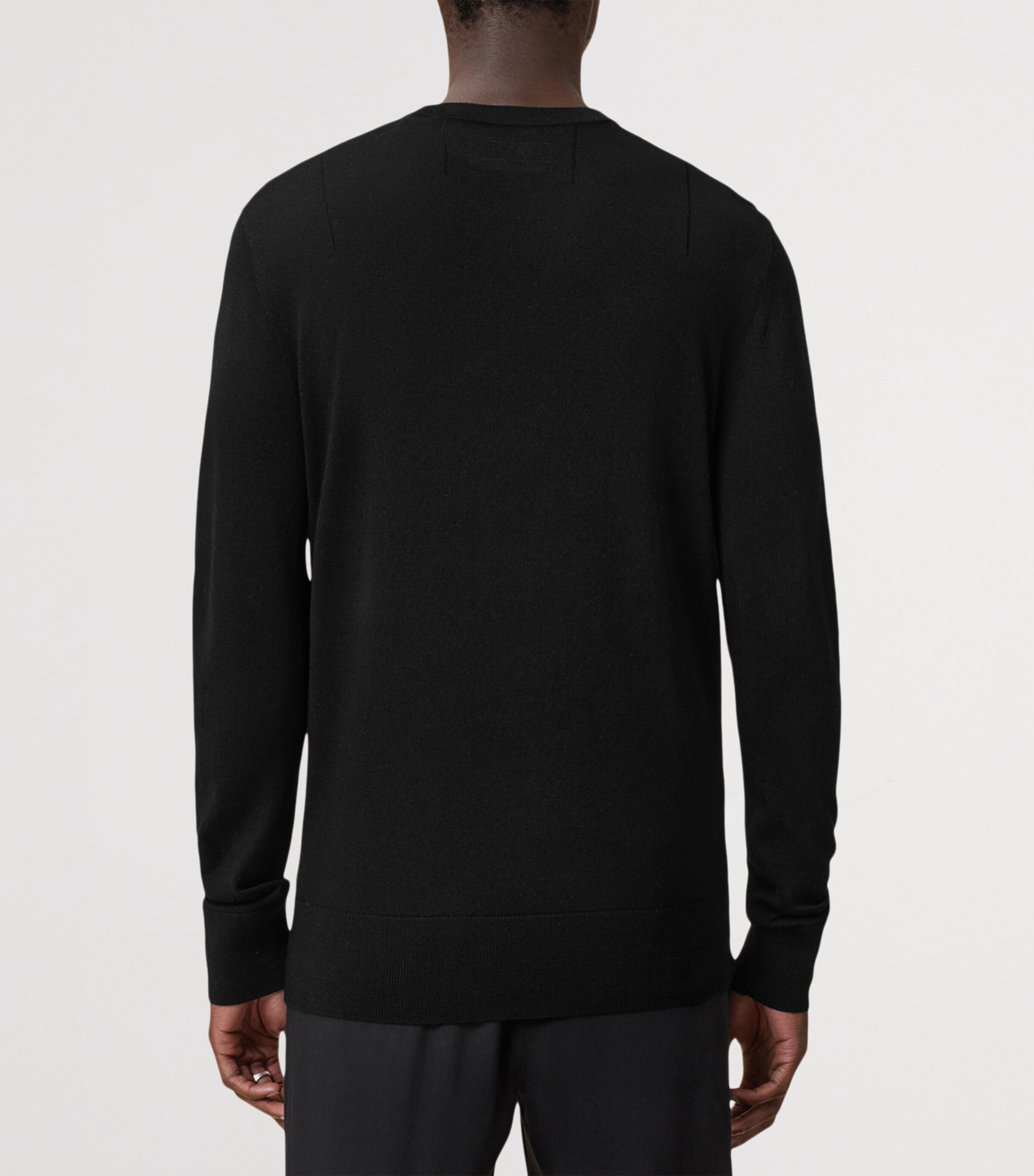 Merino Wool Mode Sweater BLACK Image 6