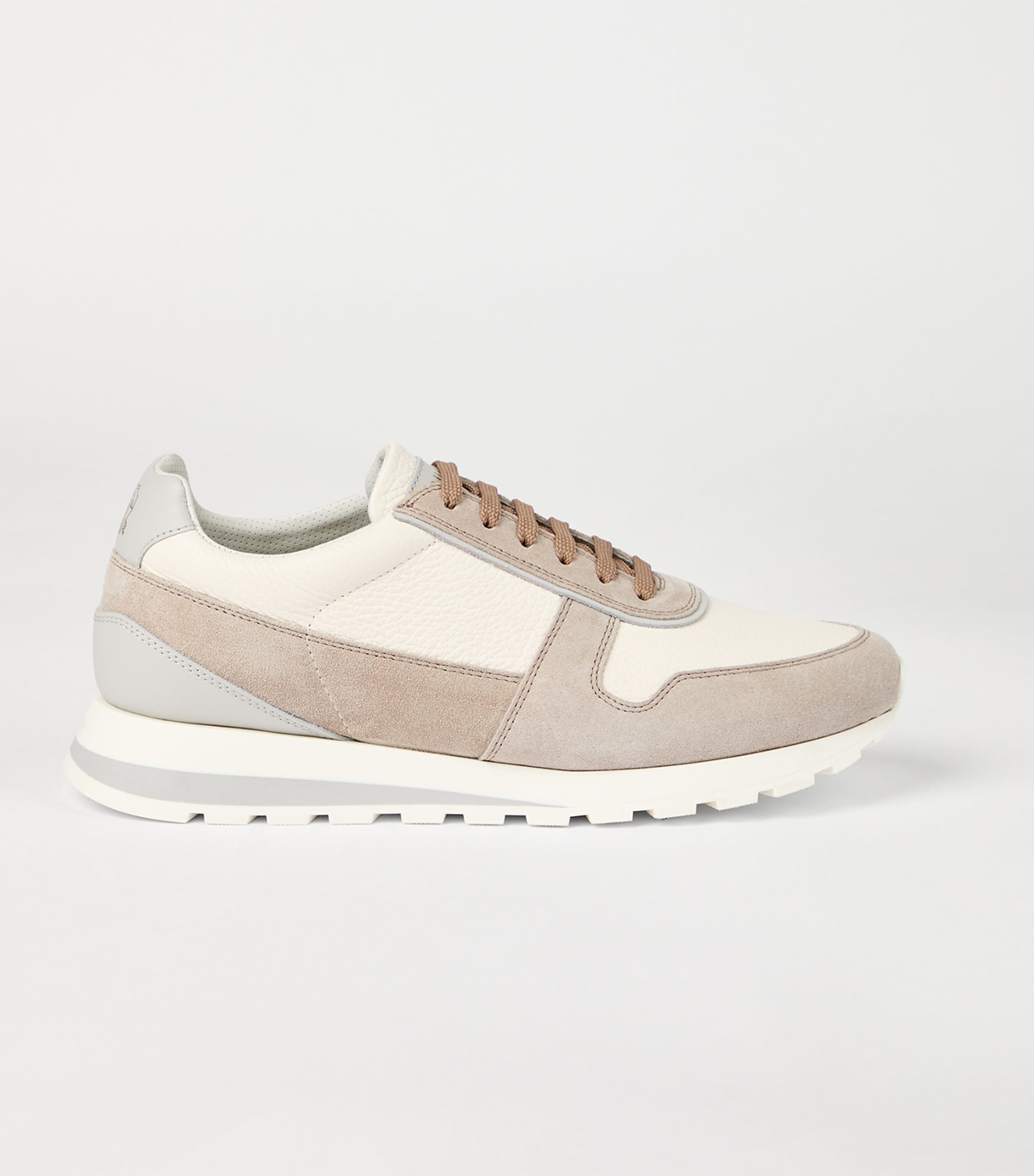 Suede-Calfskin Runner Sneakers CZZ12 Image 4