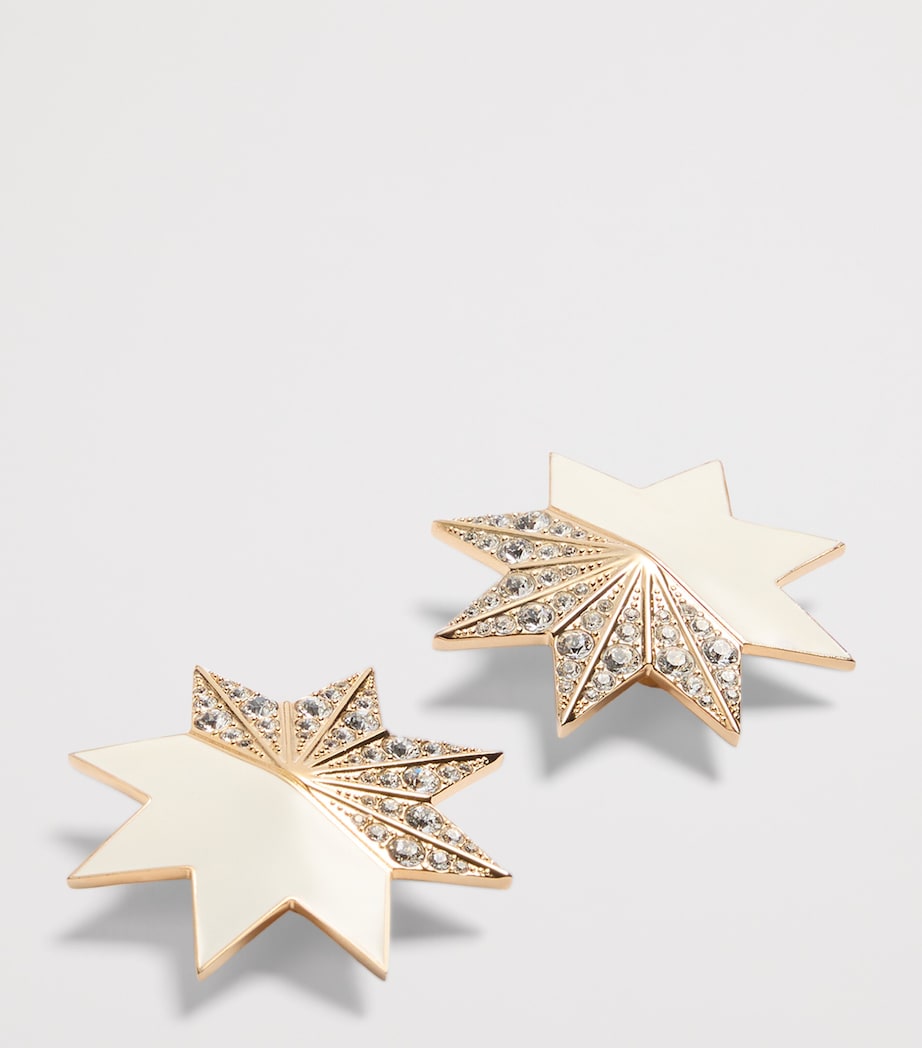 Embellished Star Earrings D1P Image 2