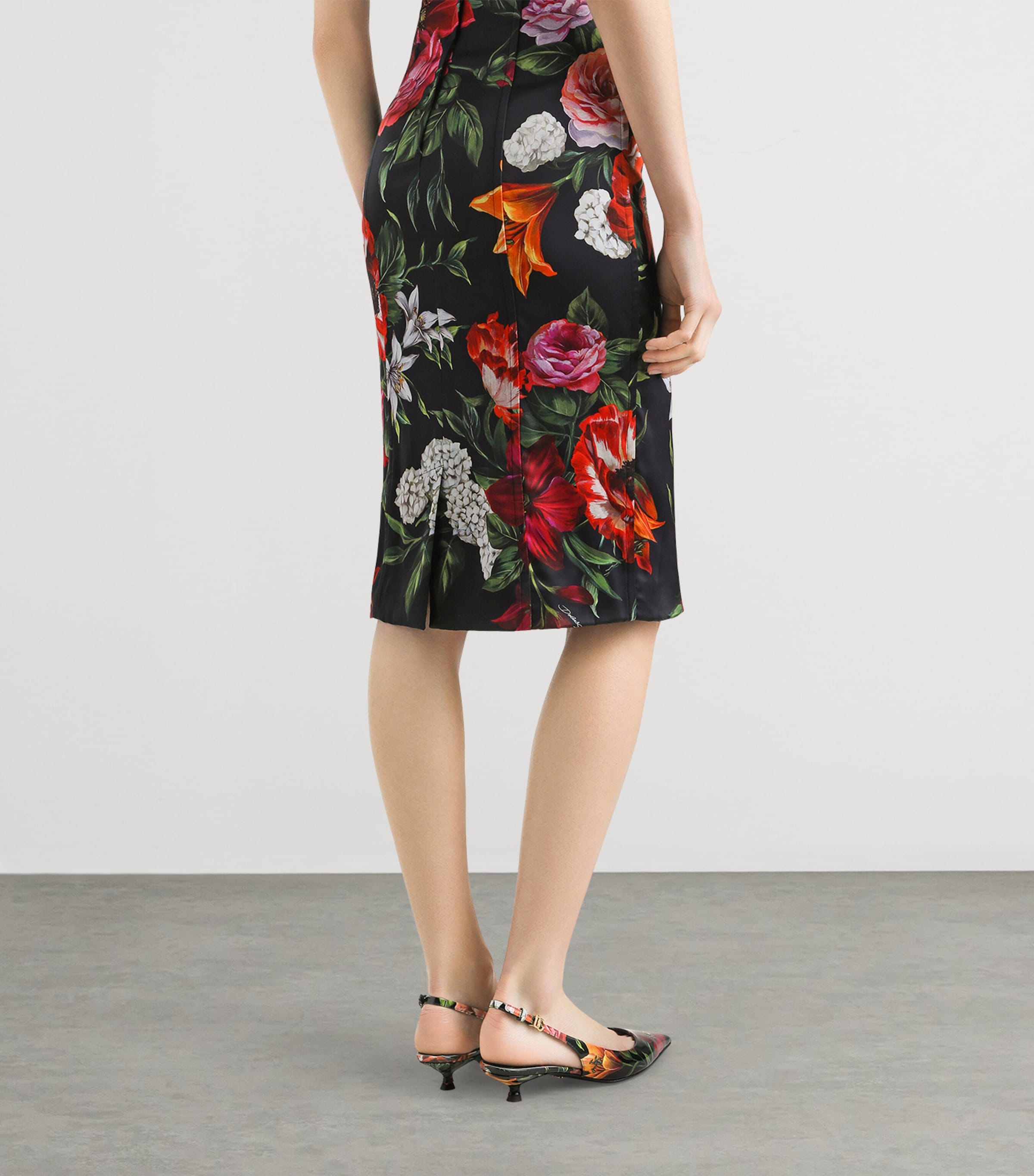 Floral Print Midi Dress HN5PB-ANEMONI GIGLI Image 5