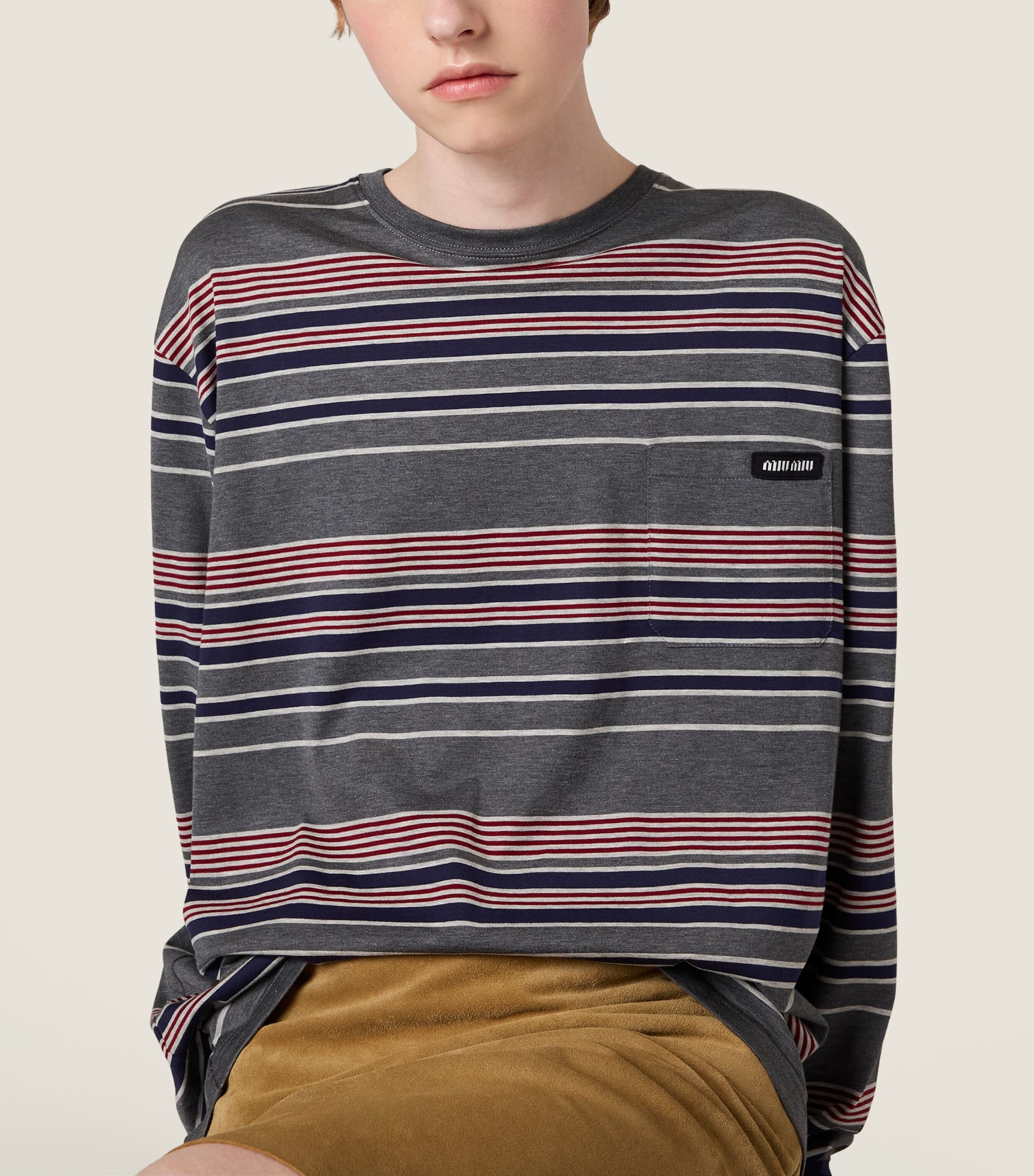 Cotton Striped T-Shirt F0R3S Image 6