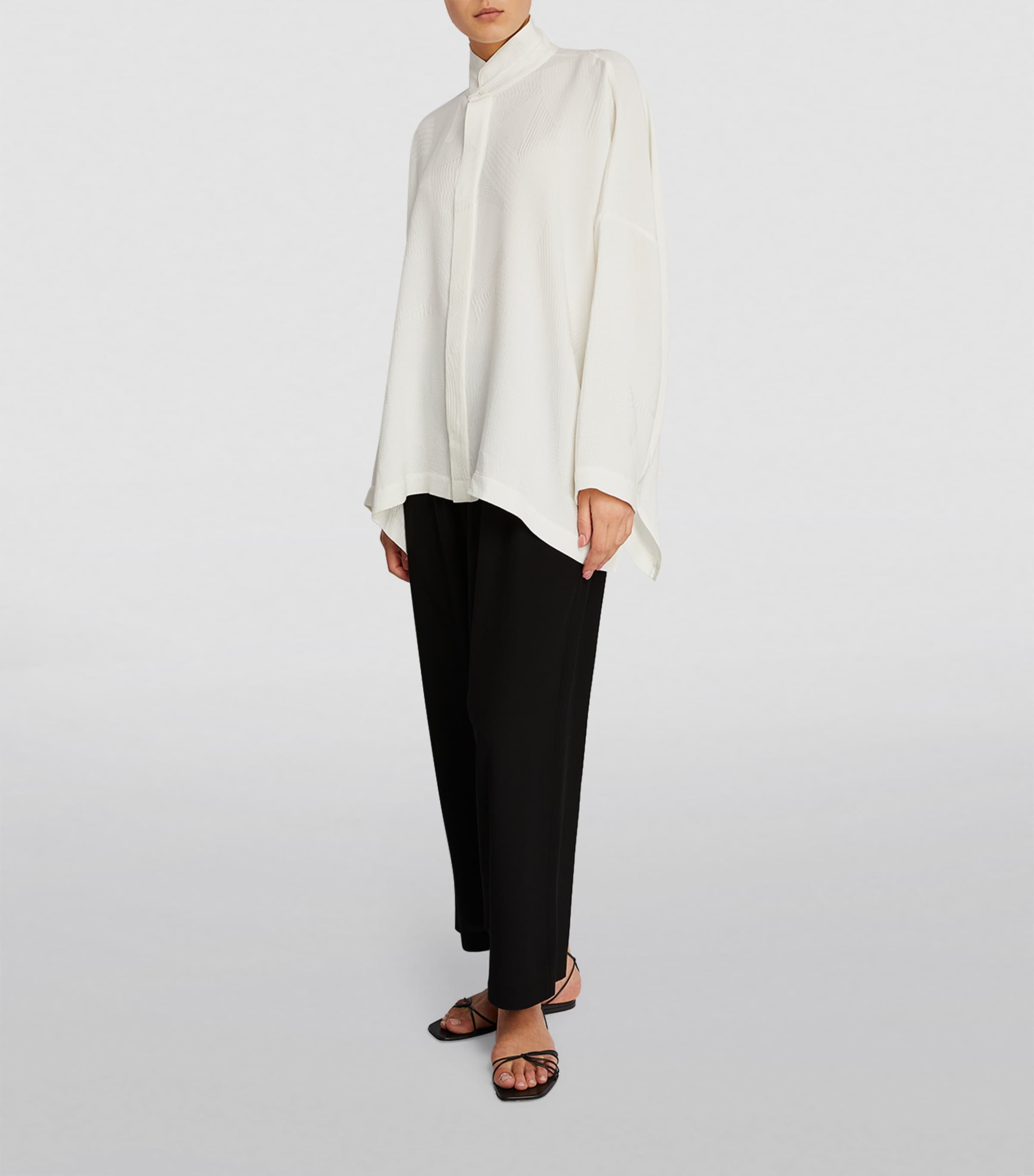 Silk Japanese Trousers BLACK Image 2