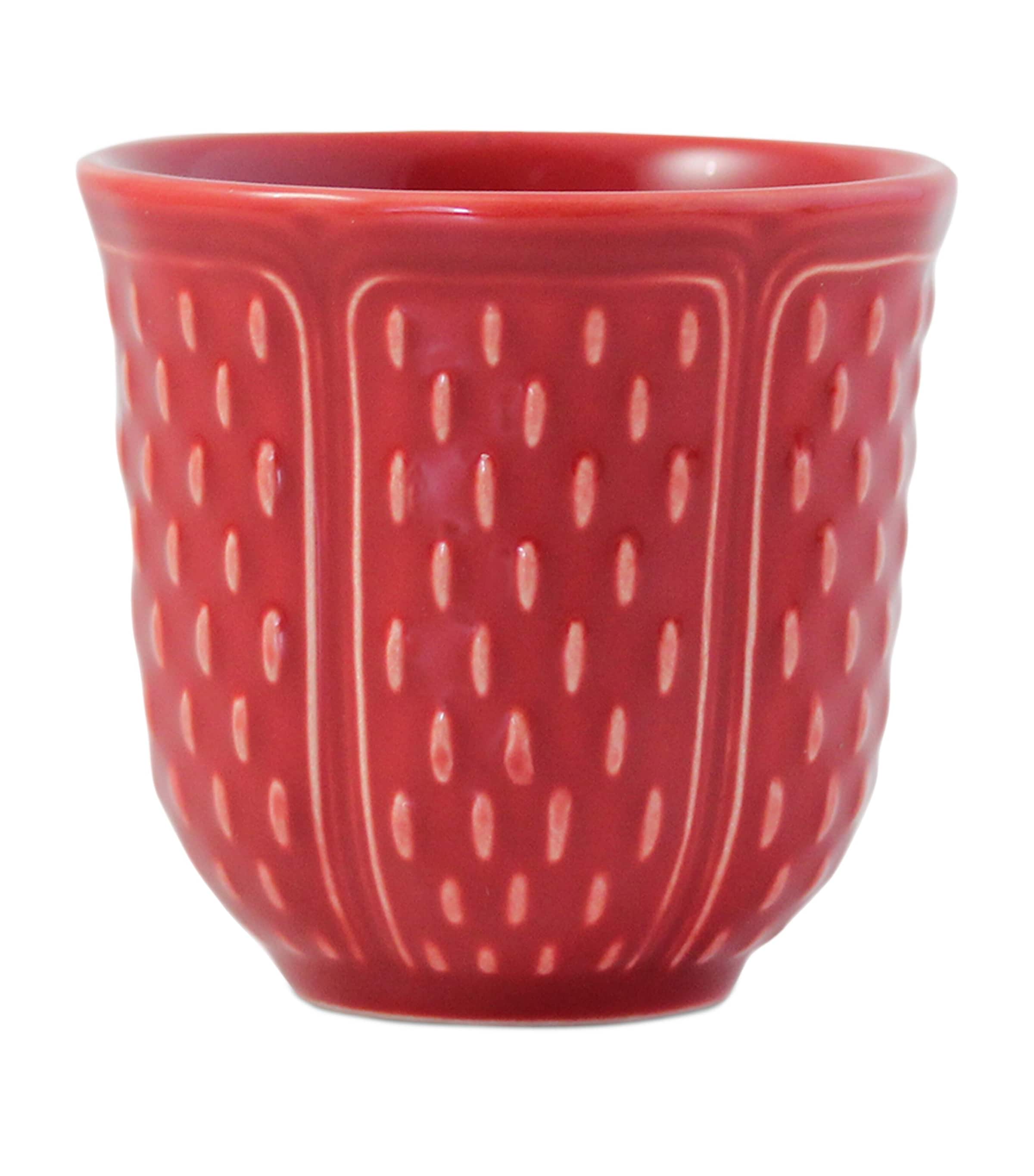 Gien Ceramic Espresso Cup In Red