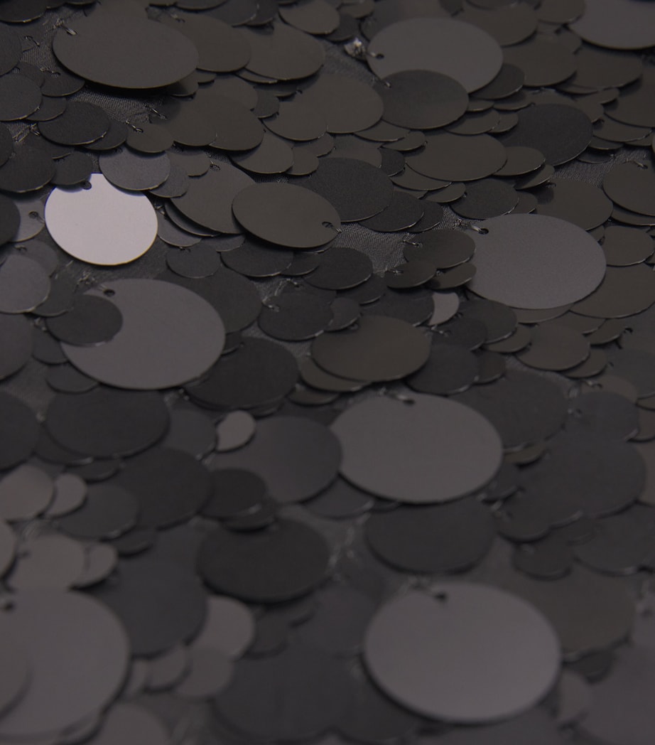 Chiffon Embellished Cambo Midi Skirt BLACK Image 5