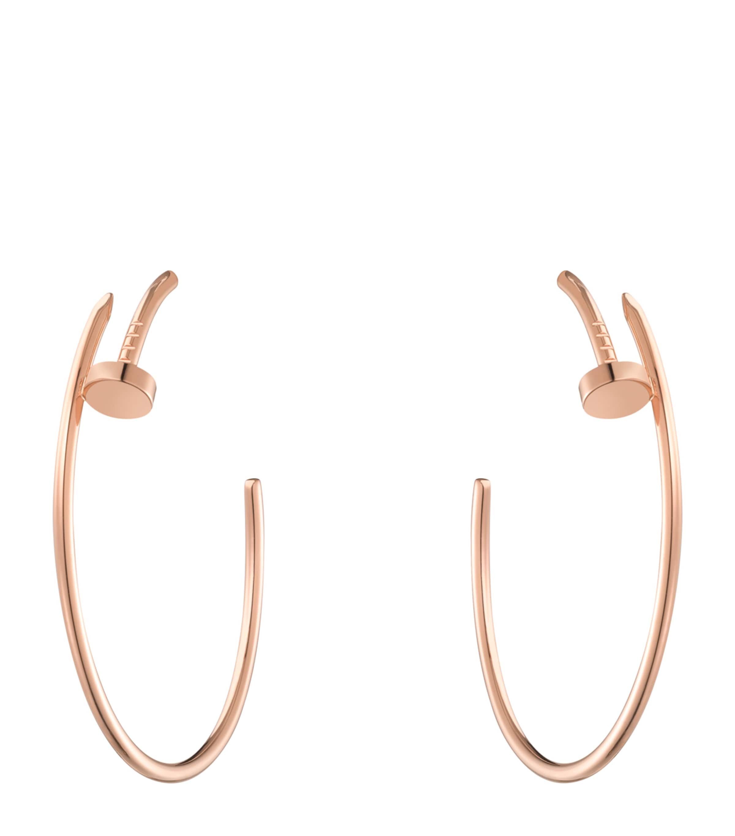 Rose Gold Juste un Clou Hoop Earrings ROSE GOLD Image 1