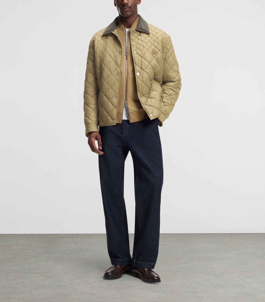 BOSS Mens Water-Repellent Quilted Field Jacket Image 4