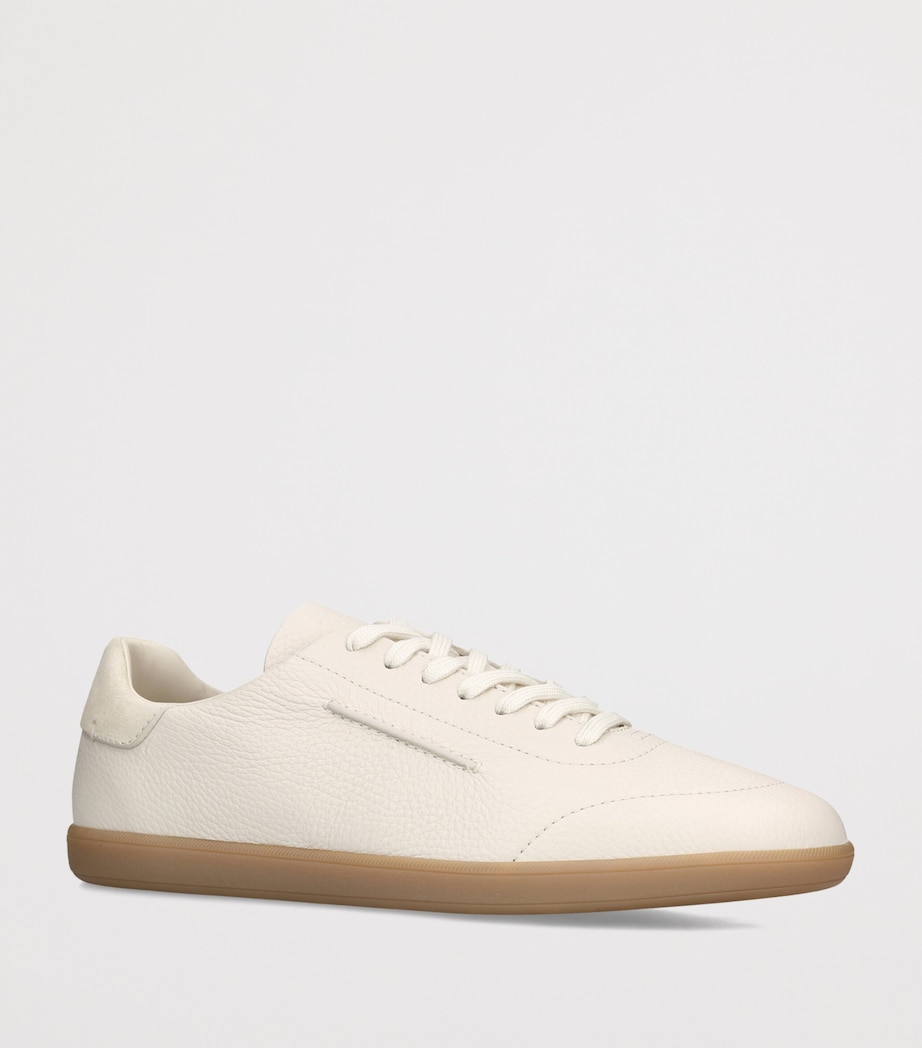 Zegna Leather 232 Sneakers Bone Image 2