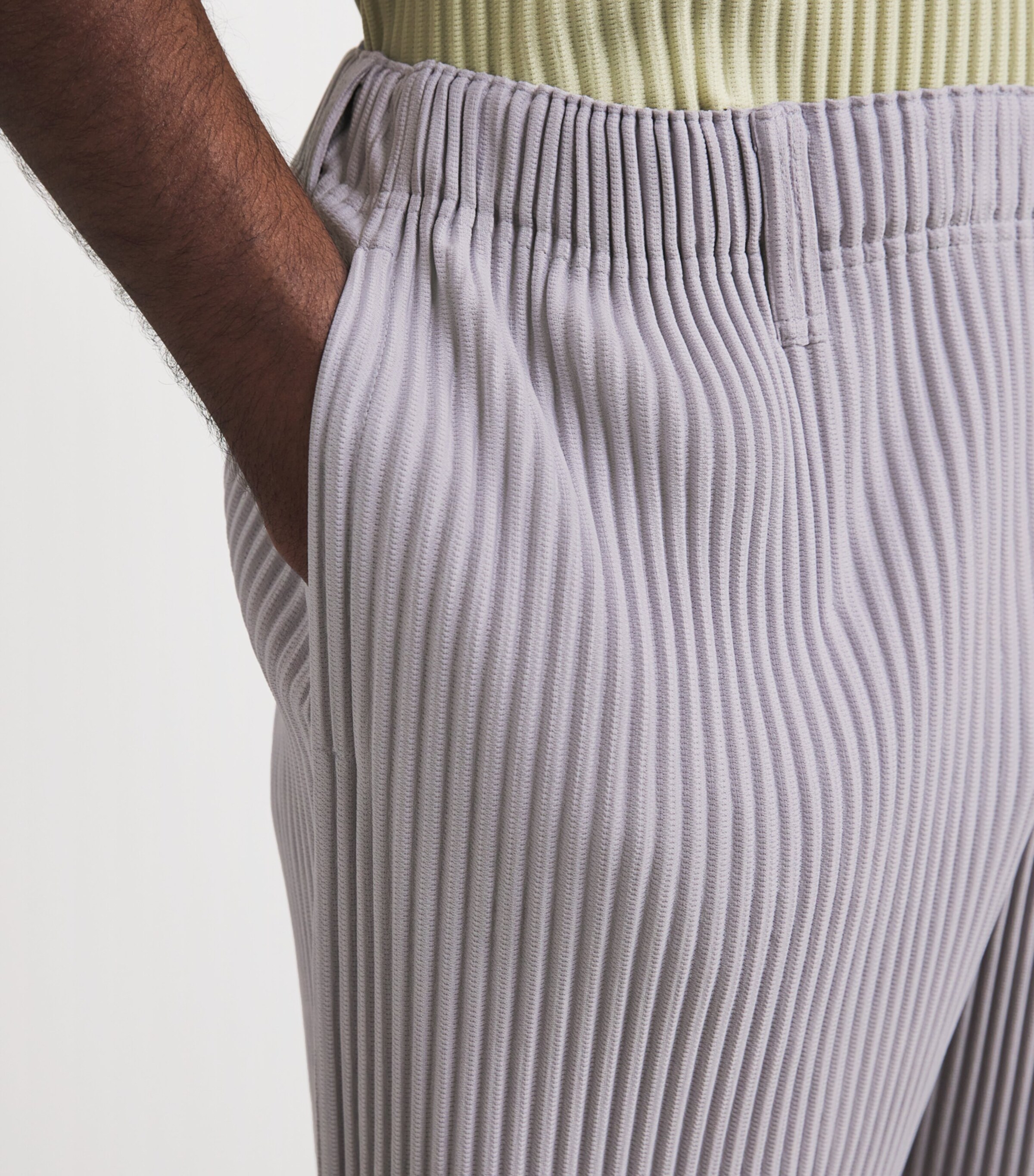 Homme Plissé Issey Miyake Purple Pleated Straight Trousers