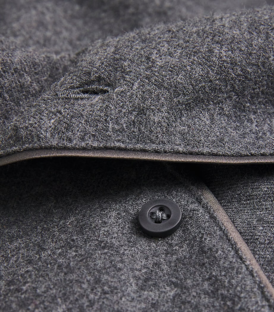 Cotton Long-Sleeve Pyjama Set ASH HEATHER GREY Image 5