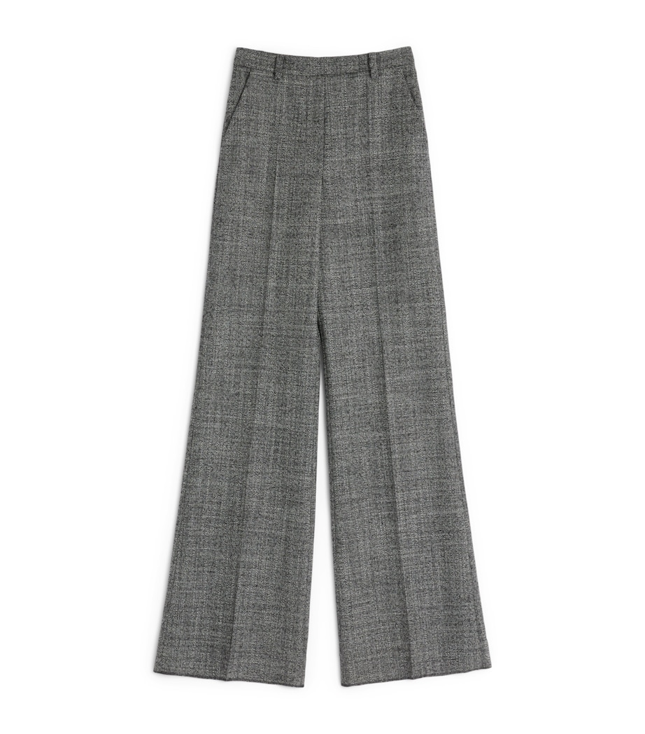 Virgin Wool Wide-Leg Trousers A01 Image 1