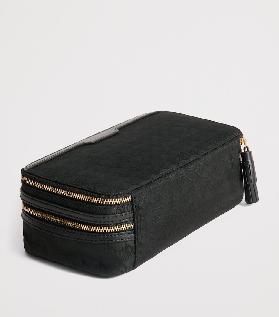 Jacquard Logo Make-Up Pouch BLACK Image 2