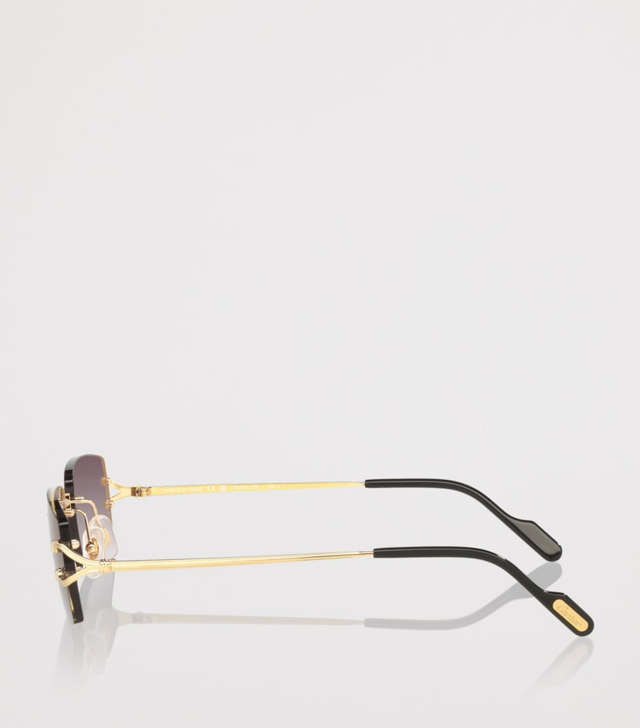 Metal Rectangular Sunglasses 2300L1 Image 3