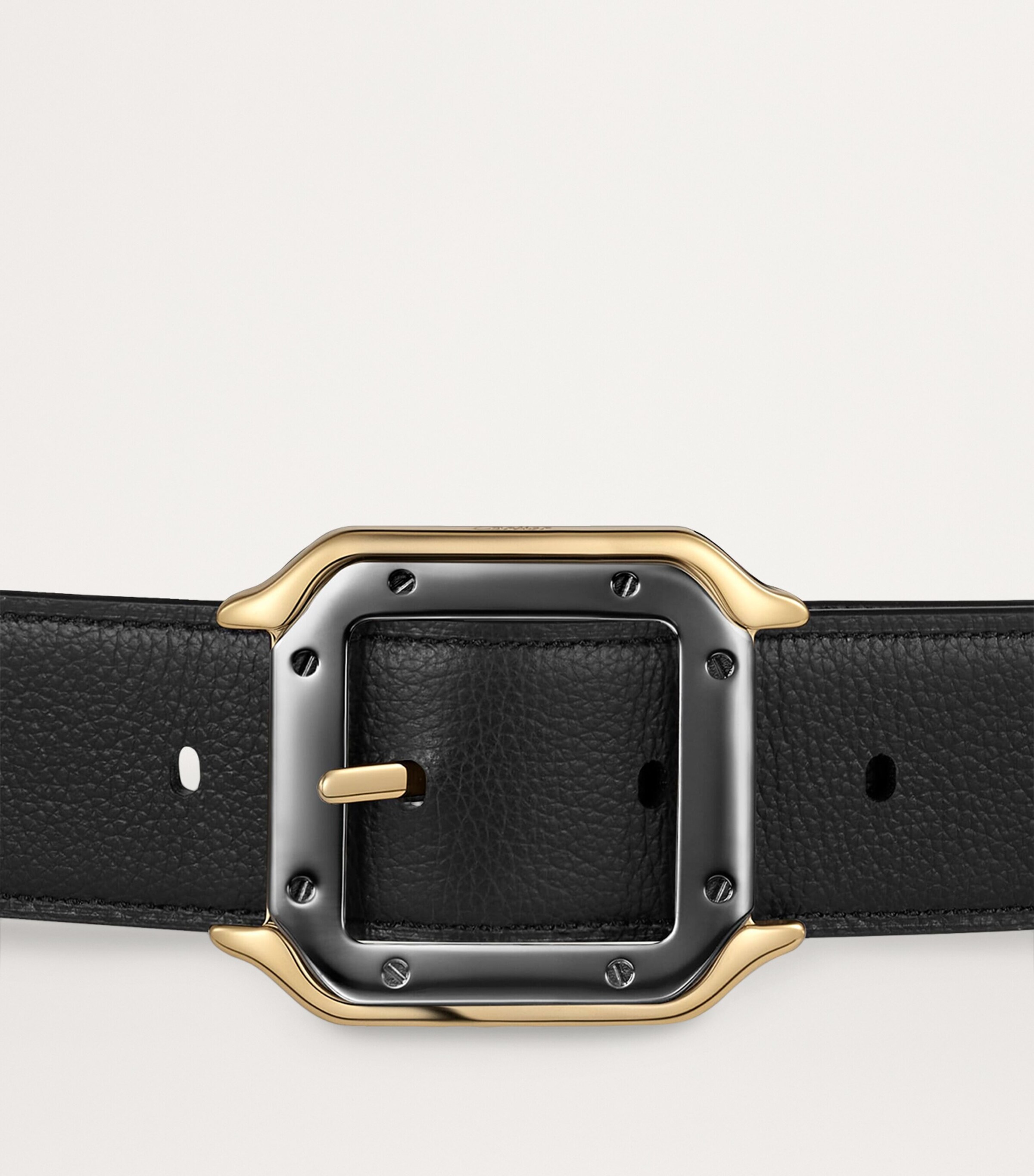 Cartier Leather Reversible Santos de Cartier Belt Black And Brown Image 6