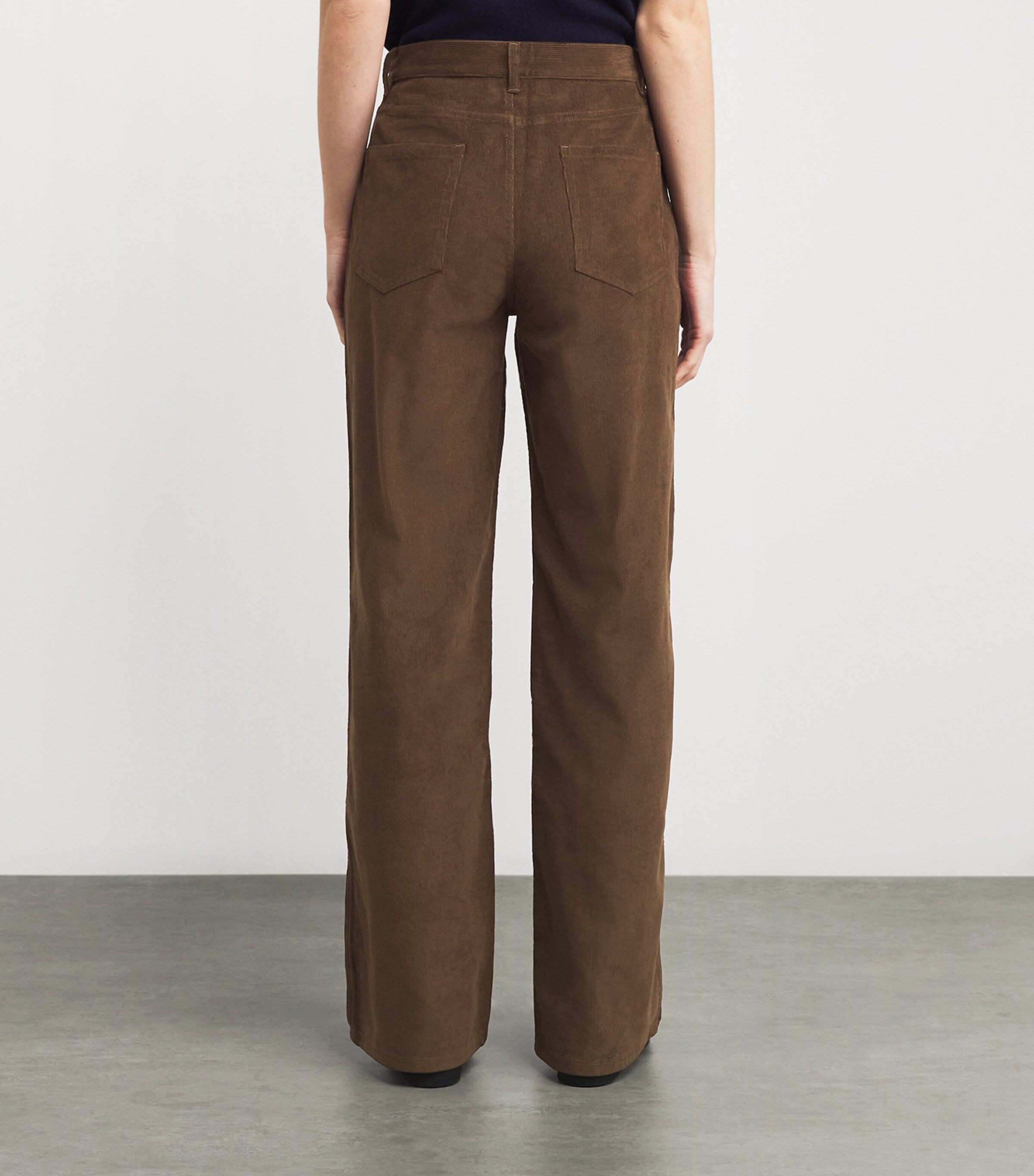 Le Kasha Womens Corduroy Vicence Trousers Chocolat Image 4