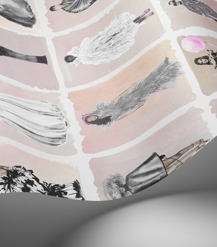 x Harrods Interior Design 175 Anniversary Edition Couture Carousel Wallpaper - Blush BLUSH Image 2